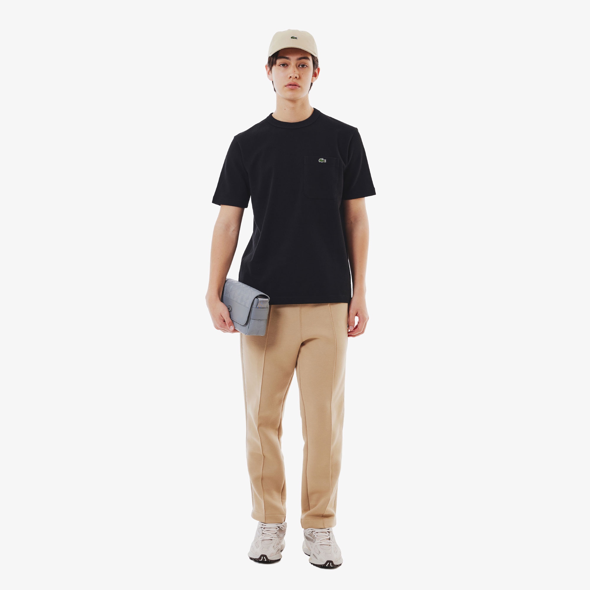 鹿の子地ポケット半袖Tシャツ