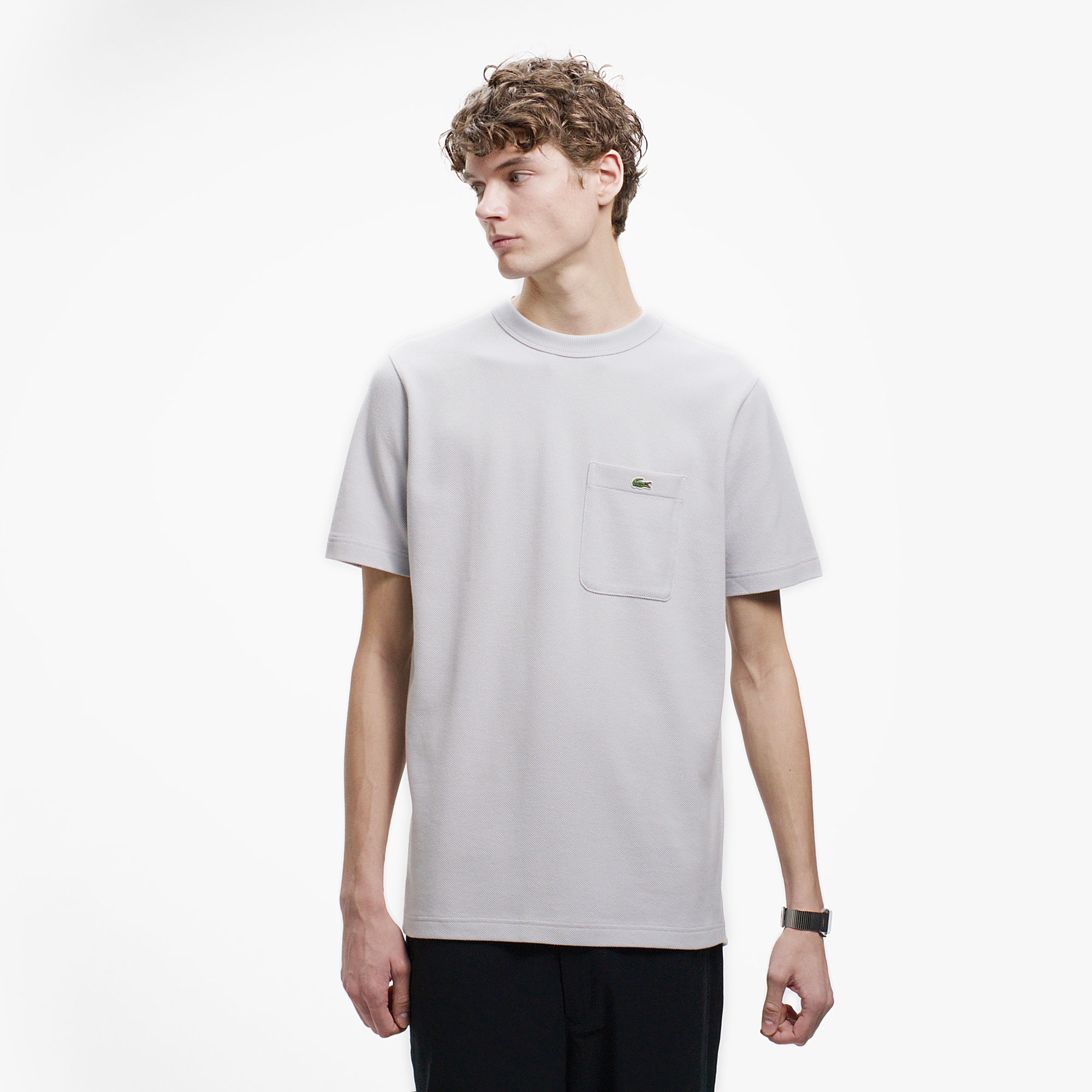 鹿の子地ポケット半袖Tシャツ