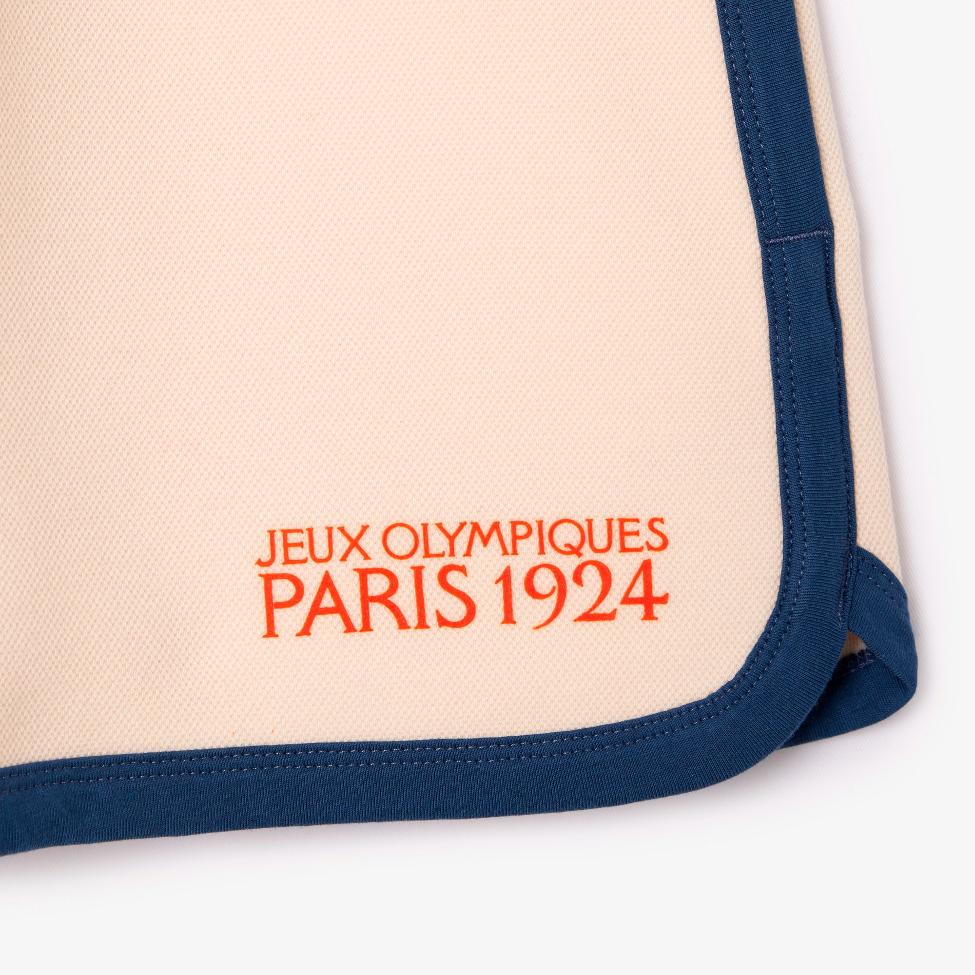 1924パリ 配色テーピング鹿の子地ウィメンズショートパンツ