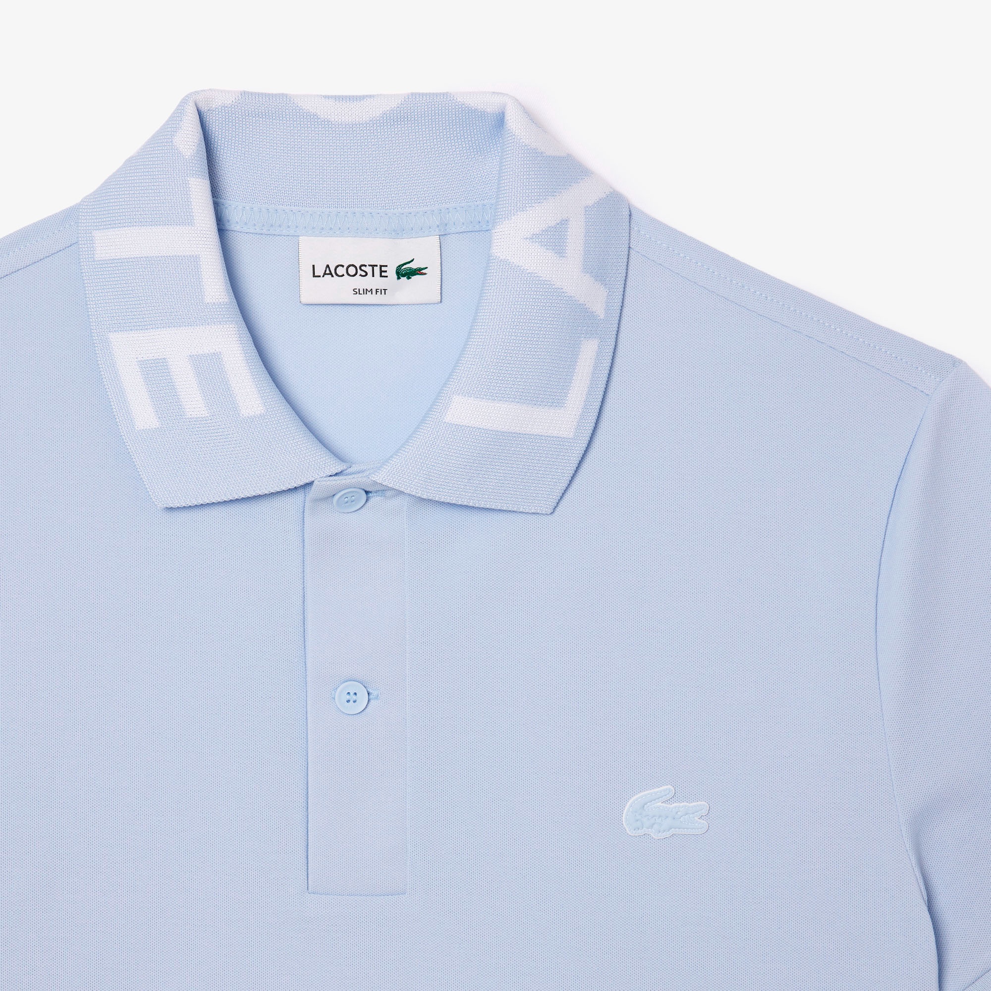 ジャカードリブニットカラーポロシャツ