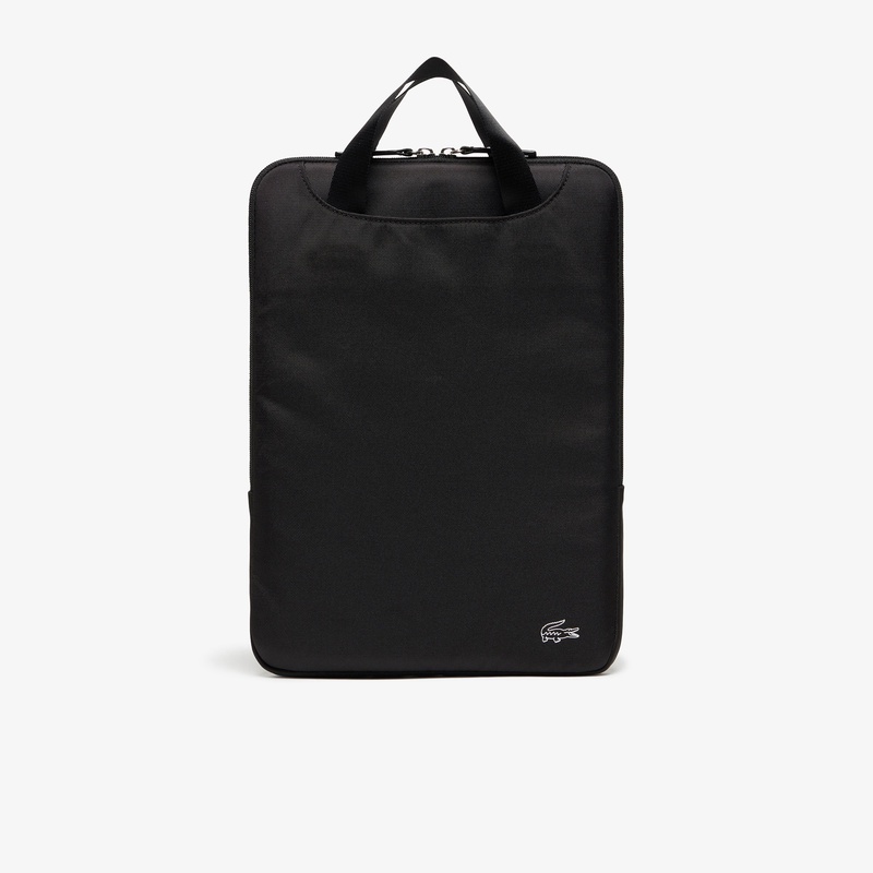 LACOSTE ブラック PC　パソコン ショルダーバッグ　新品未使用 ソリッドナイロン PCケース NH1397KP - ラコステ（LACOSTE）公式