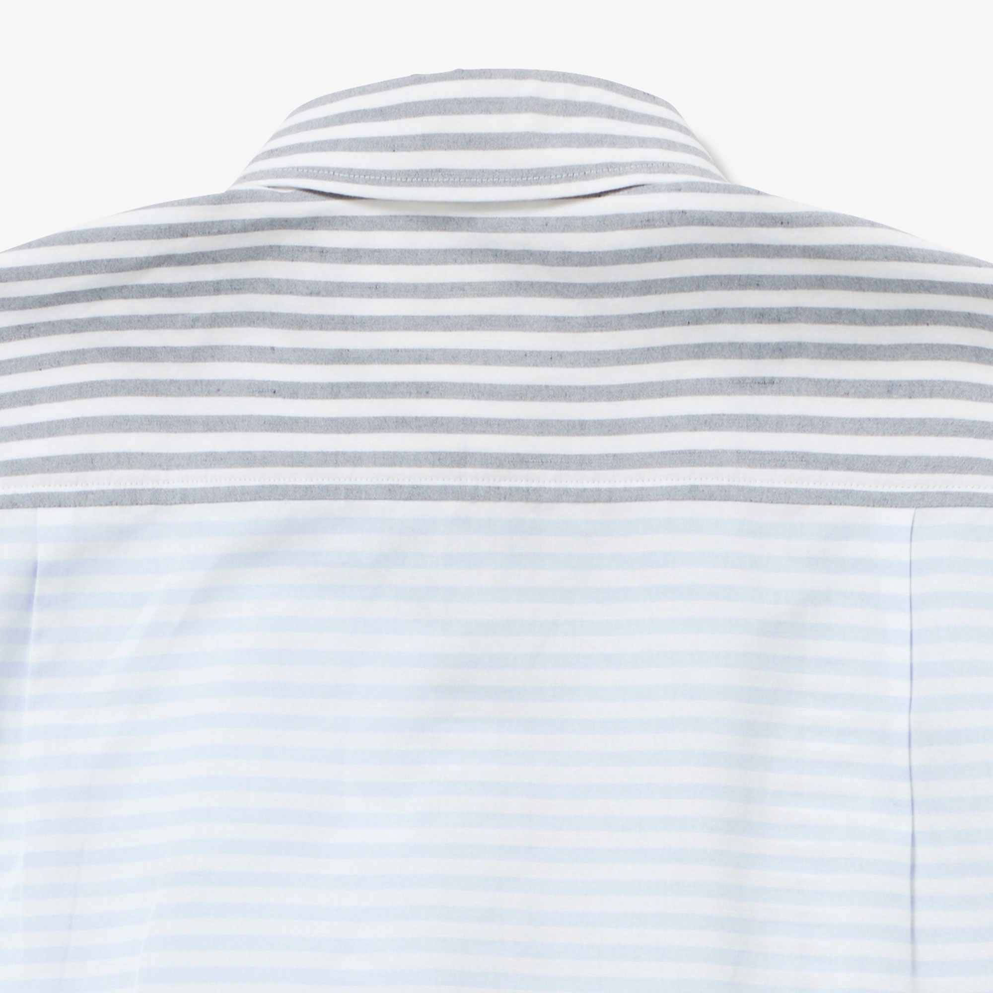 コットンリネンボーダーシャツ