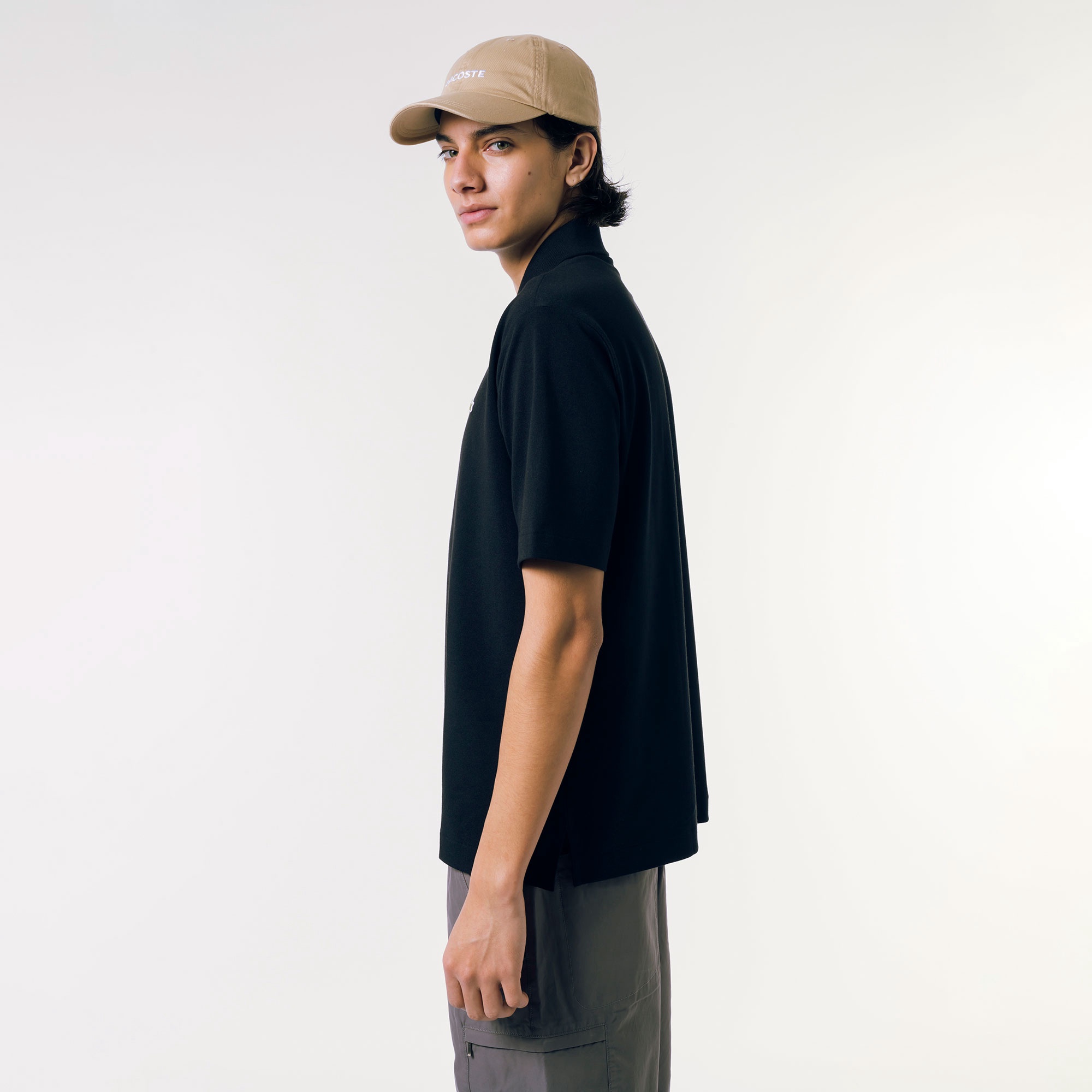 リヨセルブレンドミニマルポロシャツ