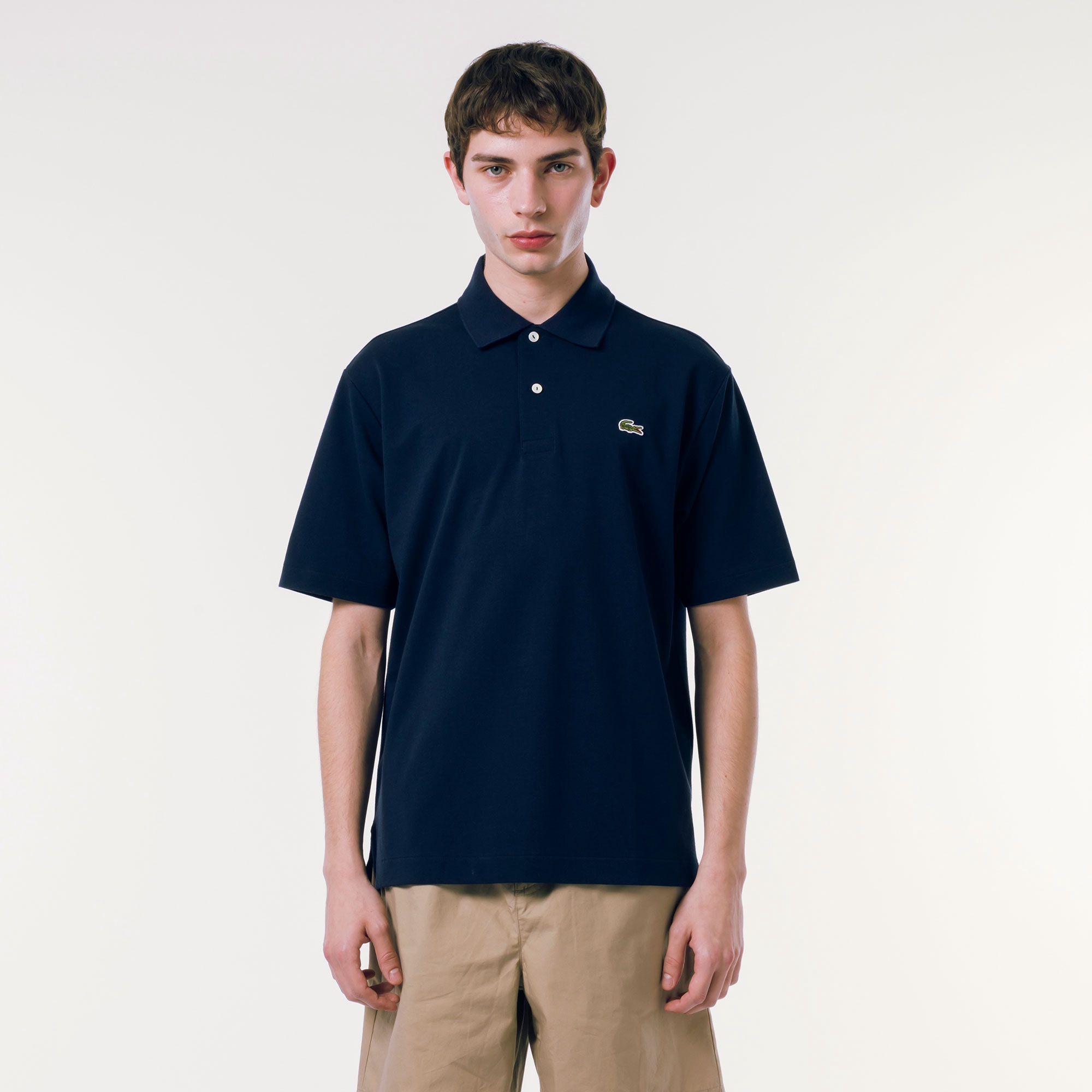 リヨセルブレンドミニマルポロシャツ