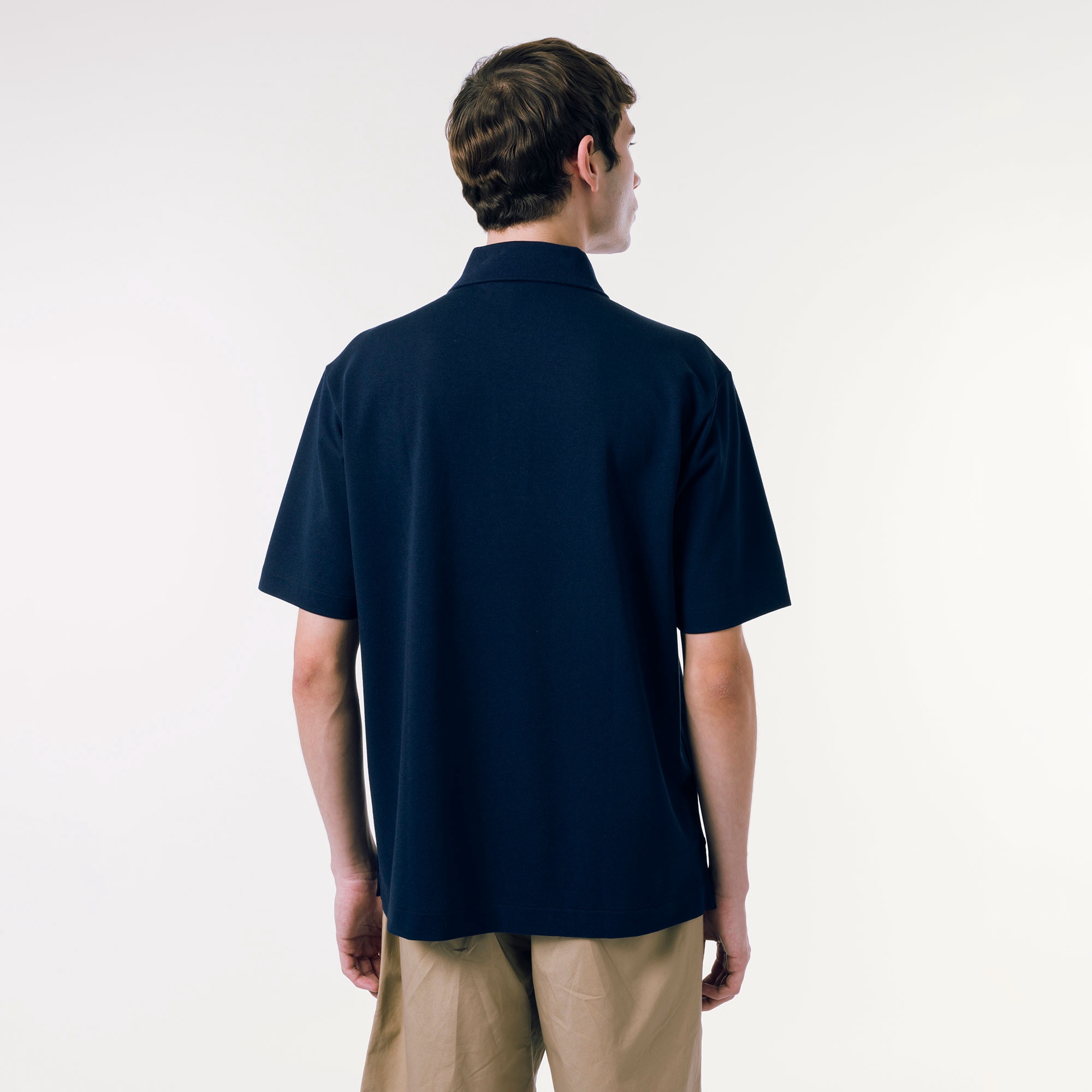 リヨセルブレンドミニマルポロシャツ