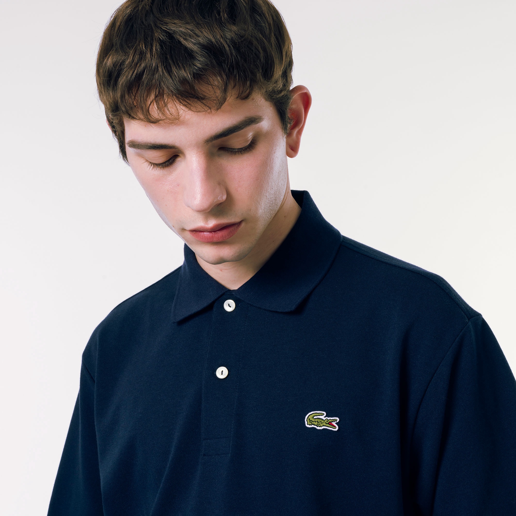 リヨセルブレンドミニマルポロシャツ