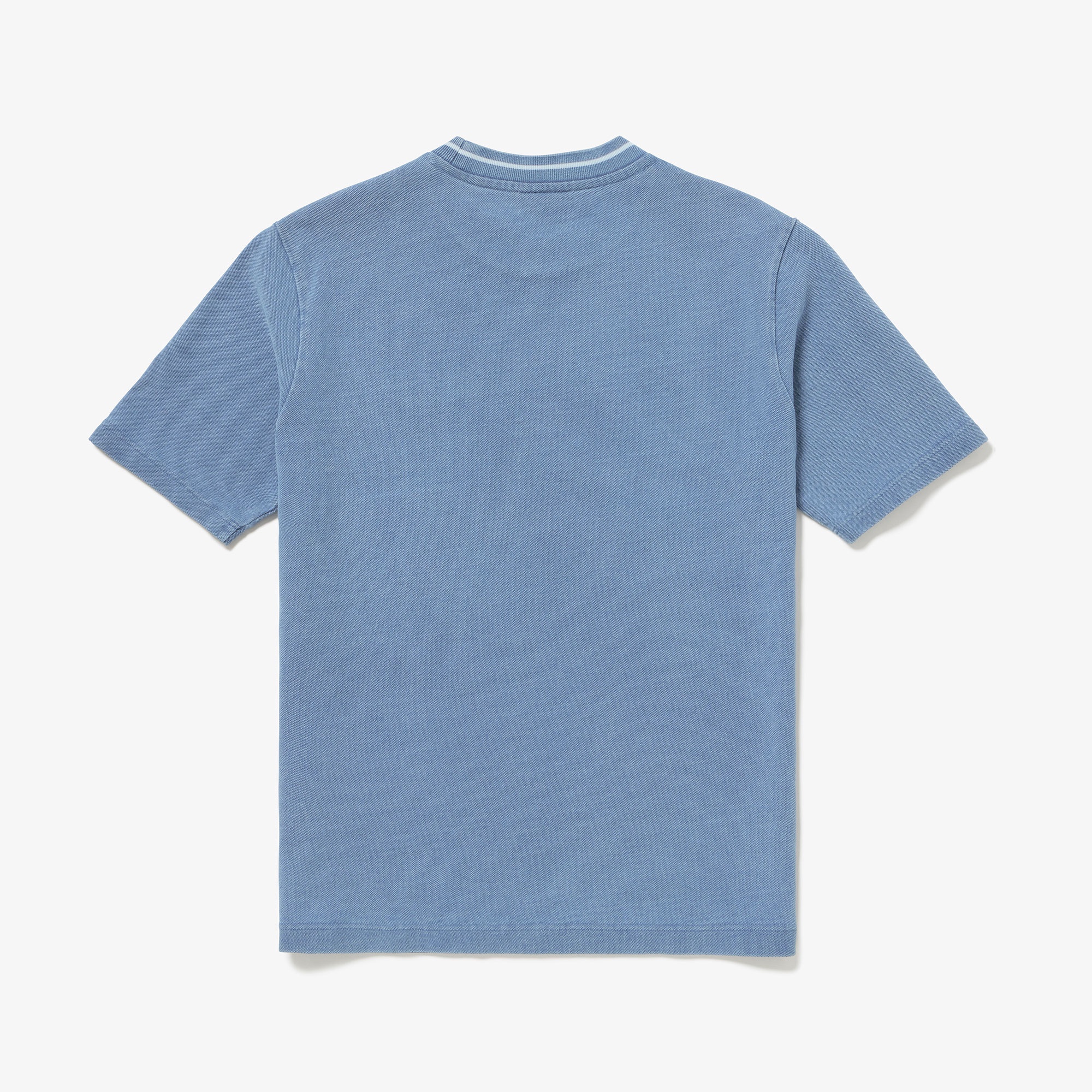 配色リブニットインディゴTシャツ