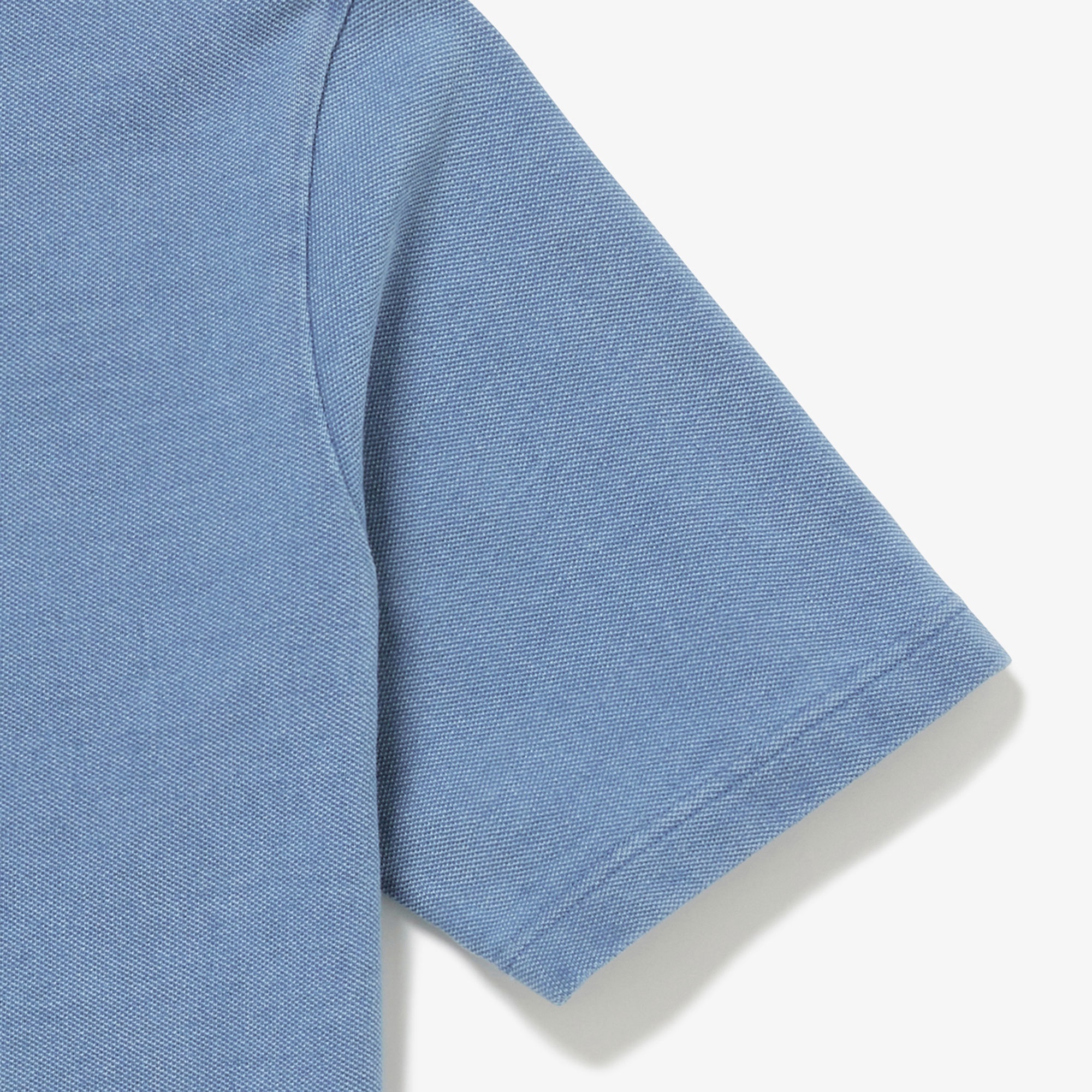 配色リブニットインディゴTシャツ