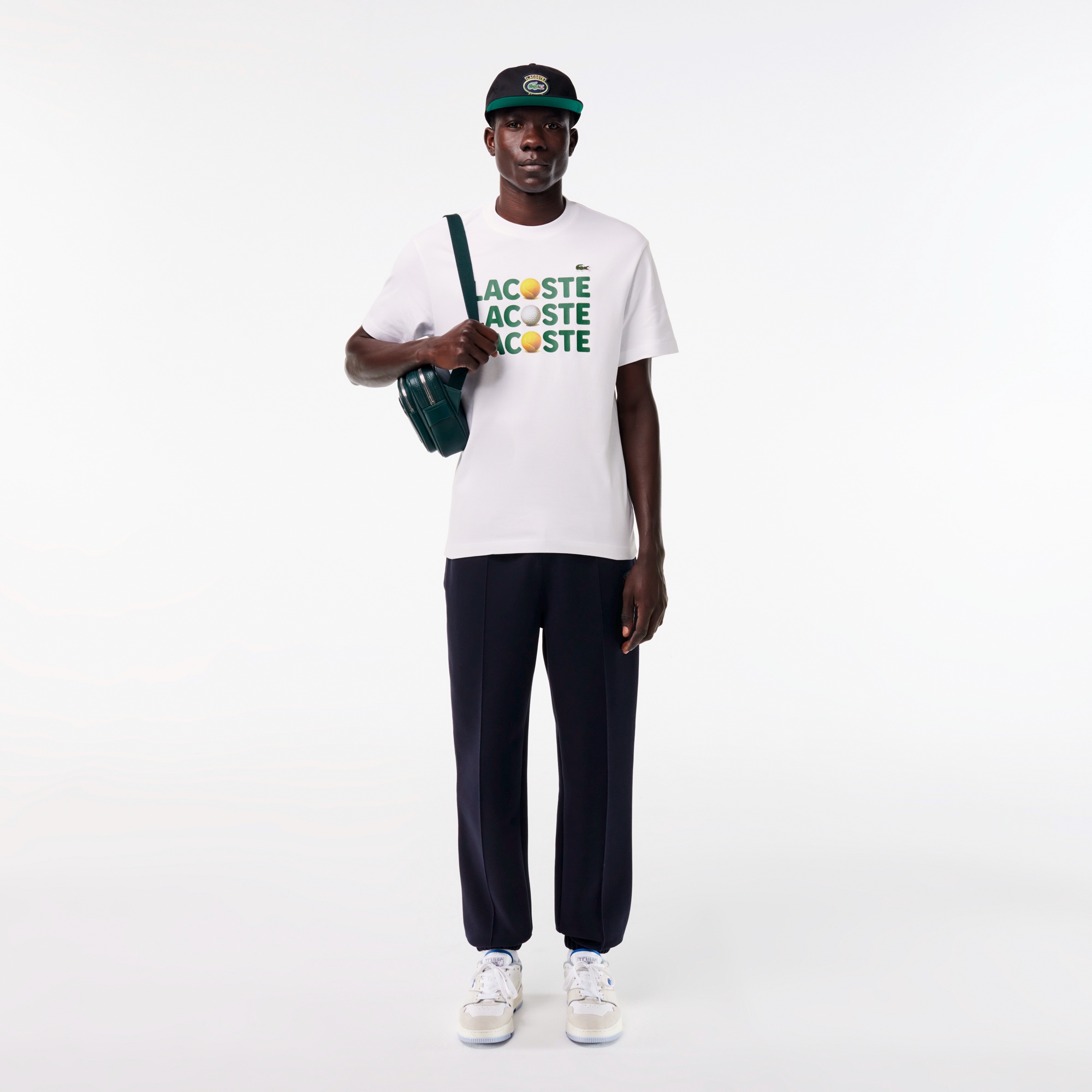 ボールグラフィックプリントTシャツ