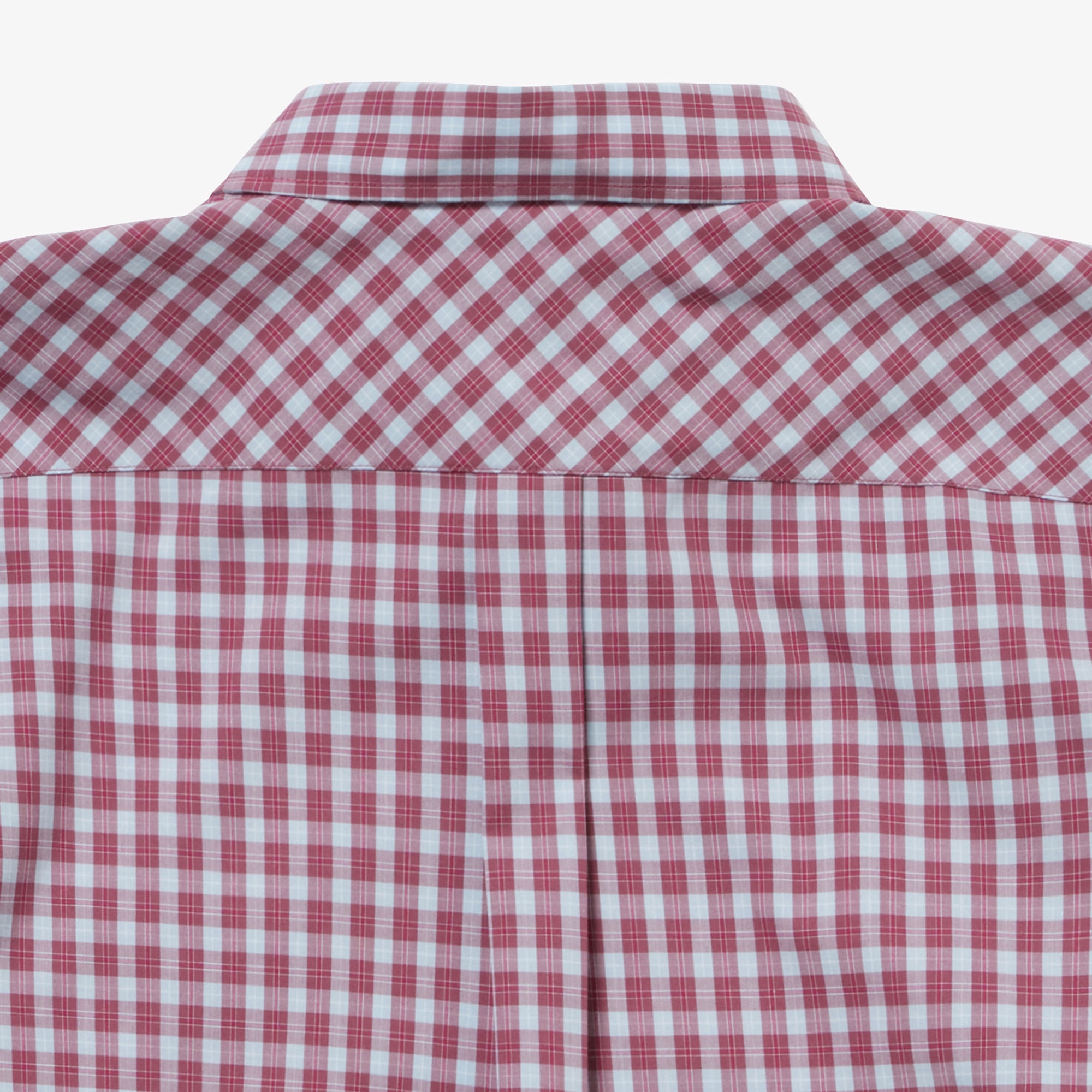 エッセンシャルチェックボタンダウンシャツ