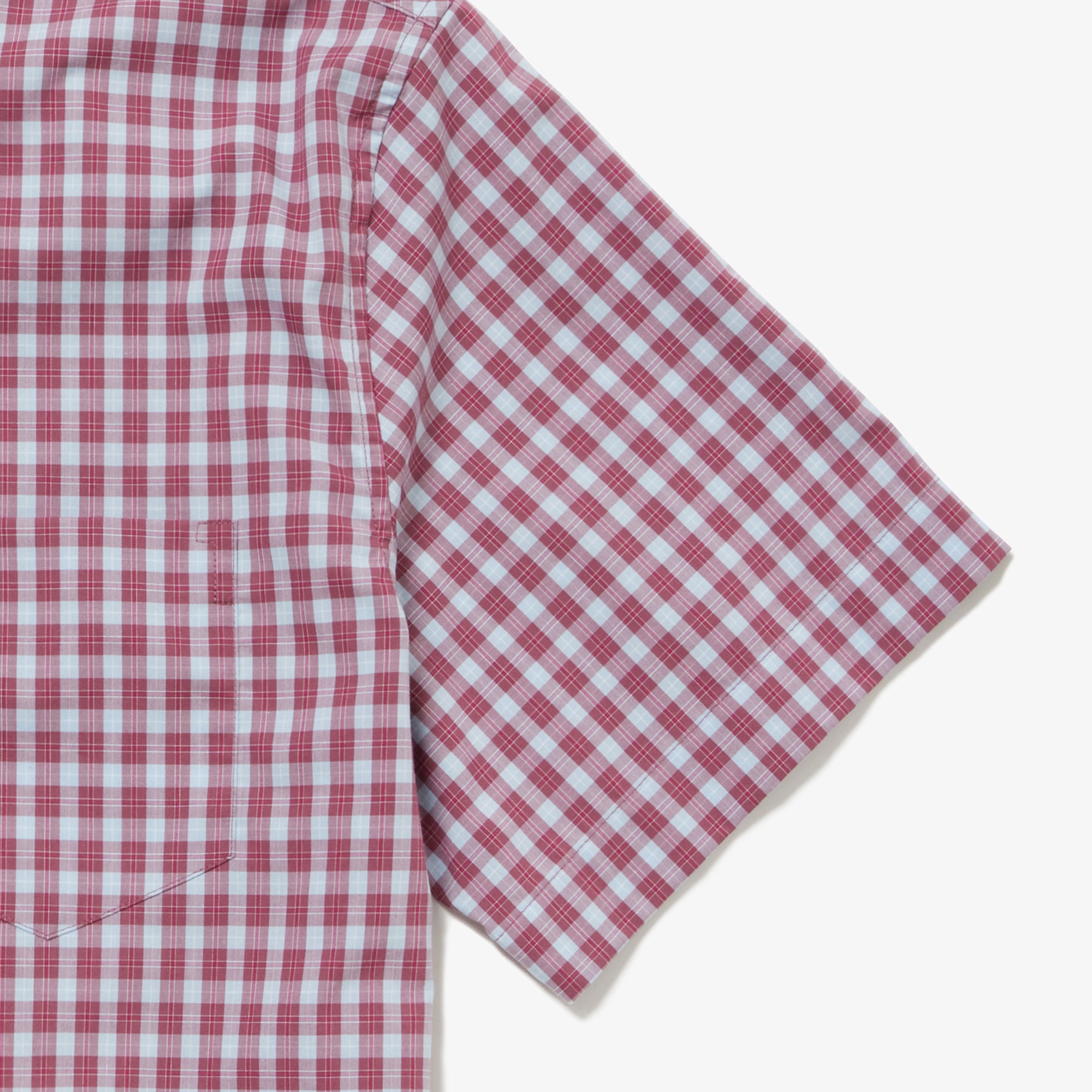 エッセンシャルチェックボタンダウンシャツ