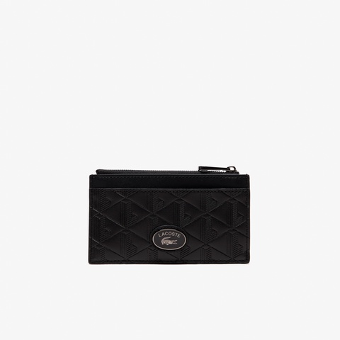 Lacoste ラコステ　モノグラム　袋付 モノグラム RFIDレザージップカードホルダー NH4574MR - ラコステ