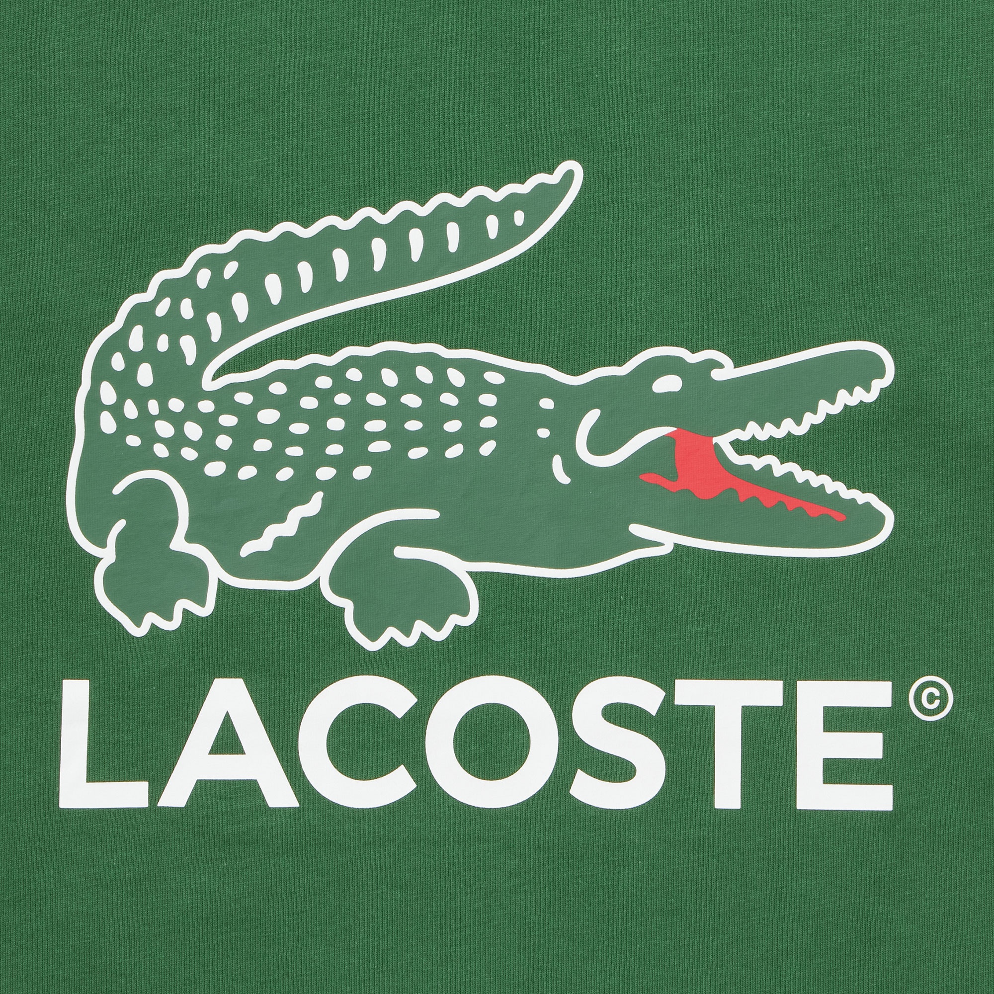 ワニロゴグラフィックプリントTシャツ