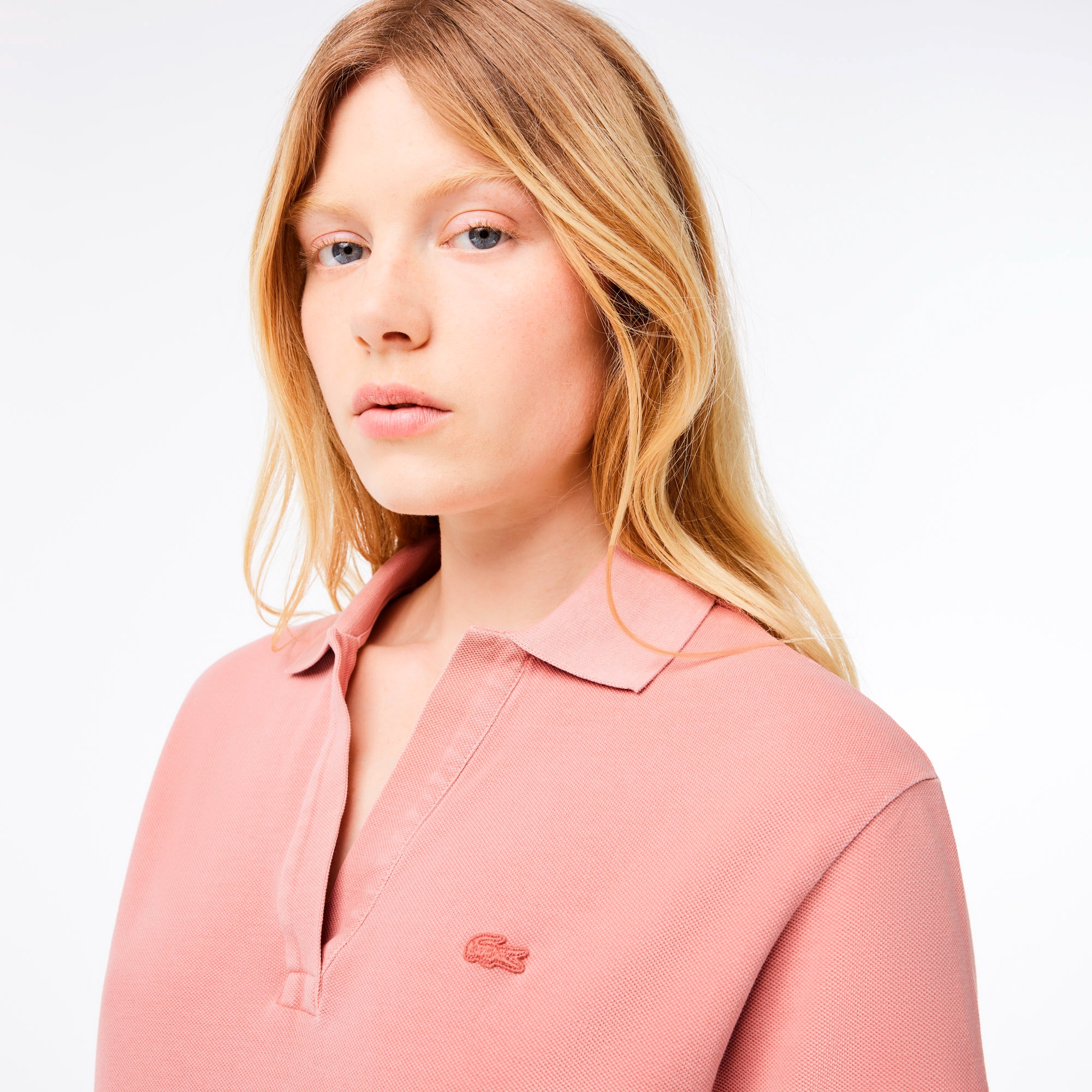 ナチュラルダイスキッパーネックポロシャツ