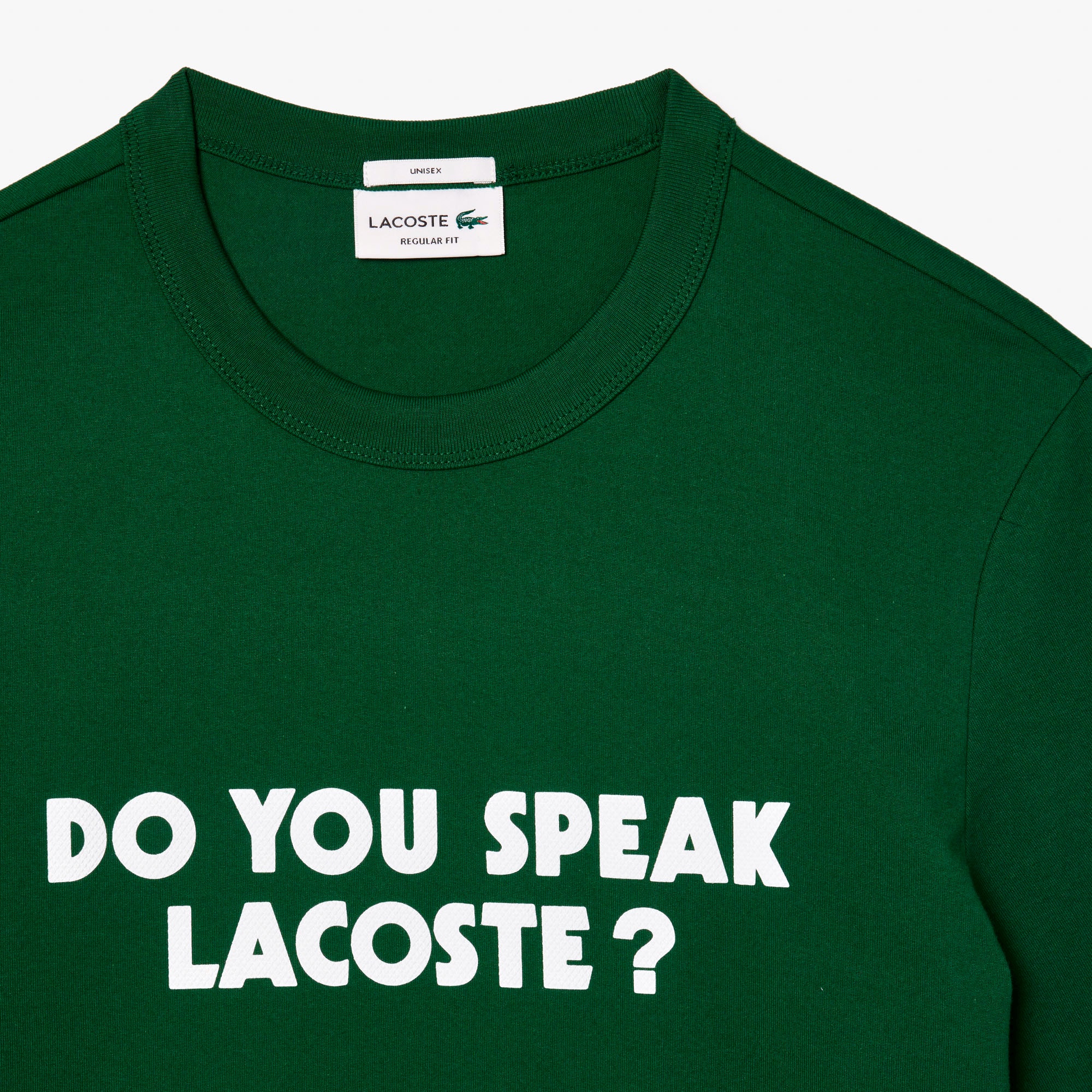 メッセージプリントバインダーネックTシャツ