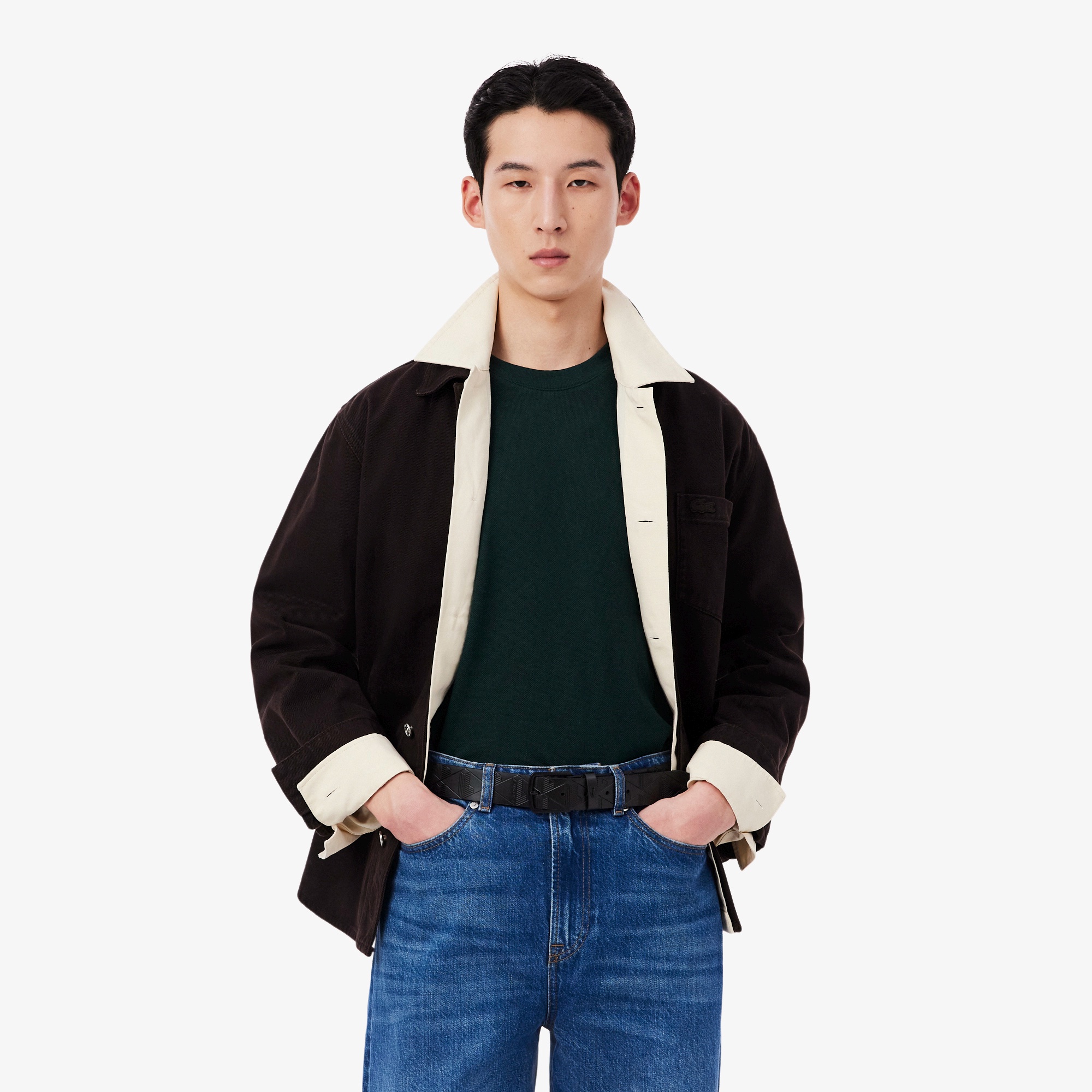 モノグラム テクスチャードモノグラムレザーベルト