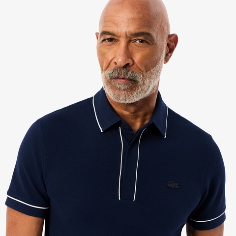 ラコステ LACOSTE 春夏 配色パイピング比翼ポロシャツ PH0796 新品 配色パイピング比翼ポロシャツ PH0796 - ラコステ(LACOSTE