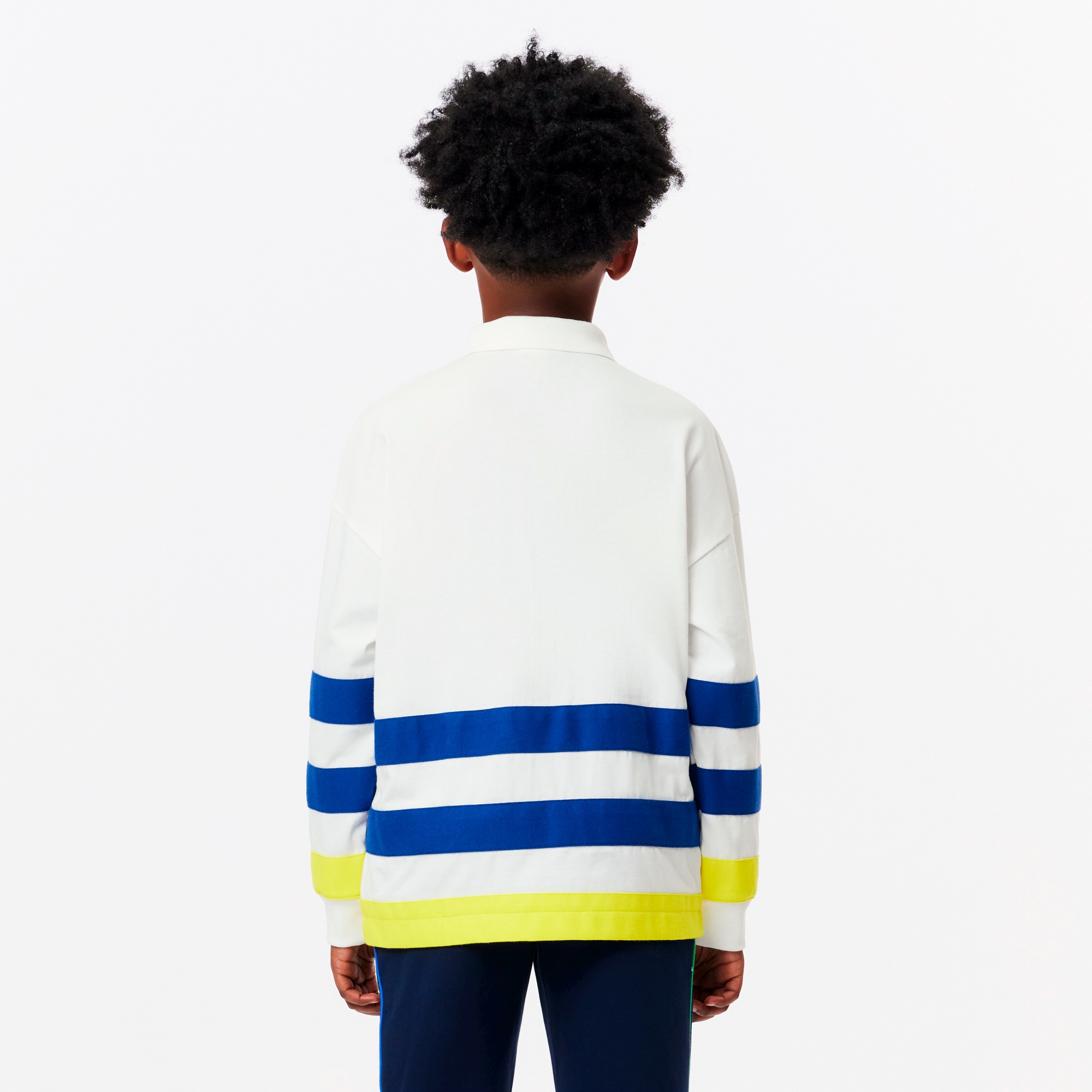 テーピングボーダーBOYS長袖ポロシャツ