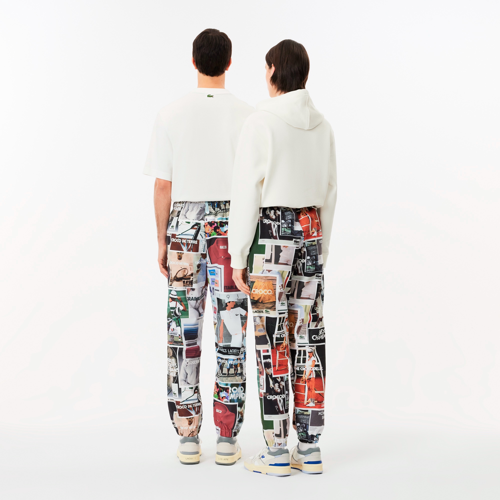 総柄転写プリントトラックパンツ