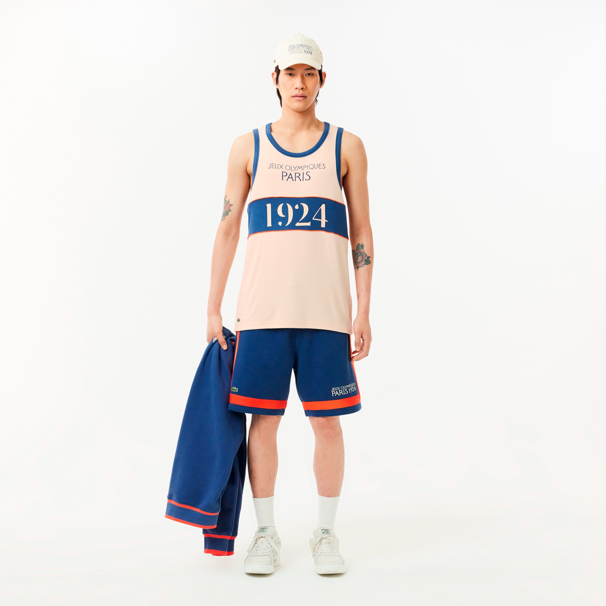 1924パリ 配色テーピング鹿の子地ショーツ