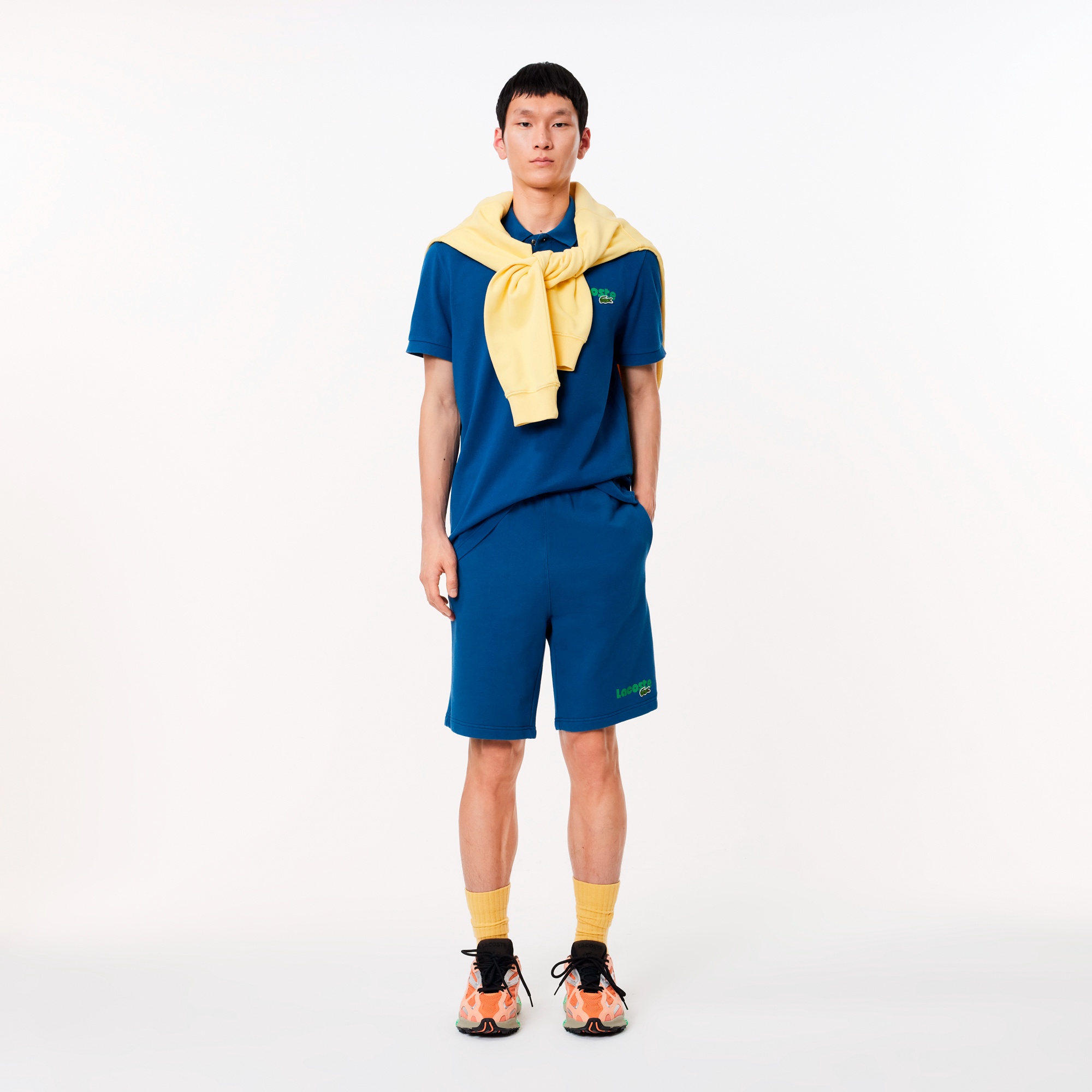 ネームプリントウォッシュドポロシャツ