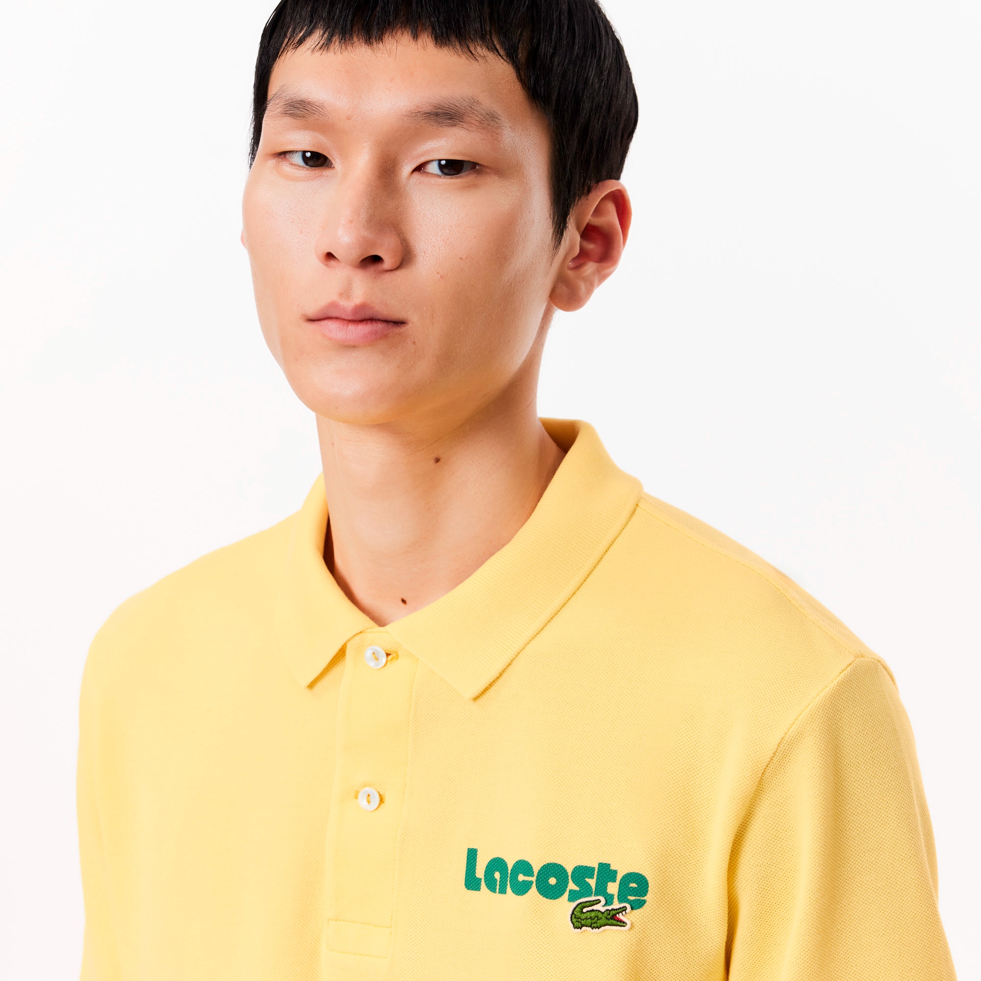 ネームプリントウォッシュドポロシャツ