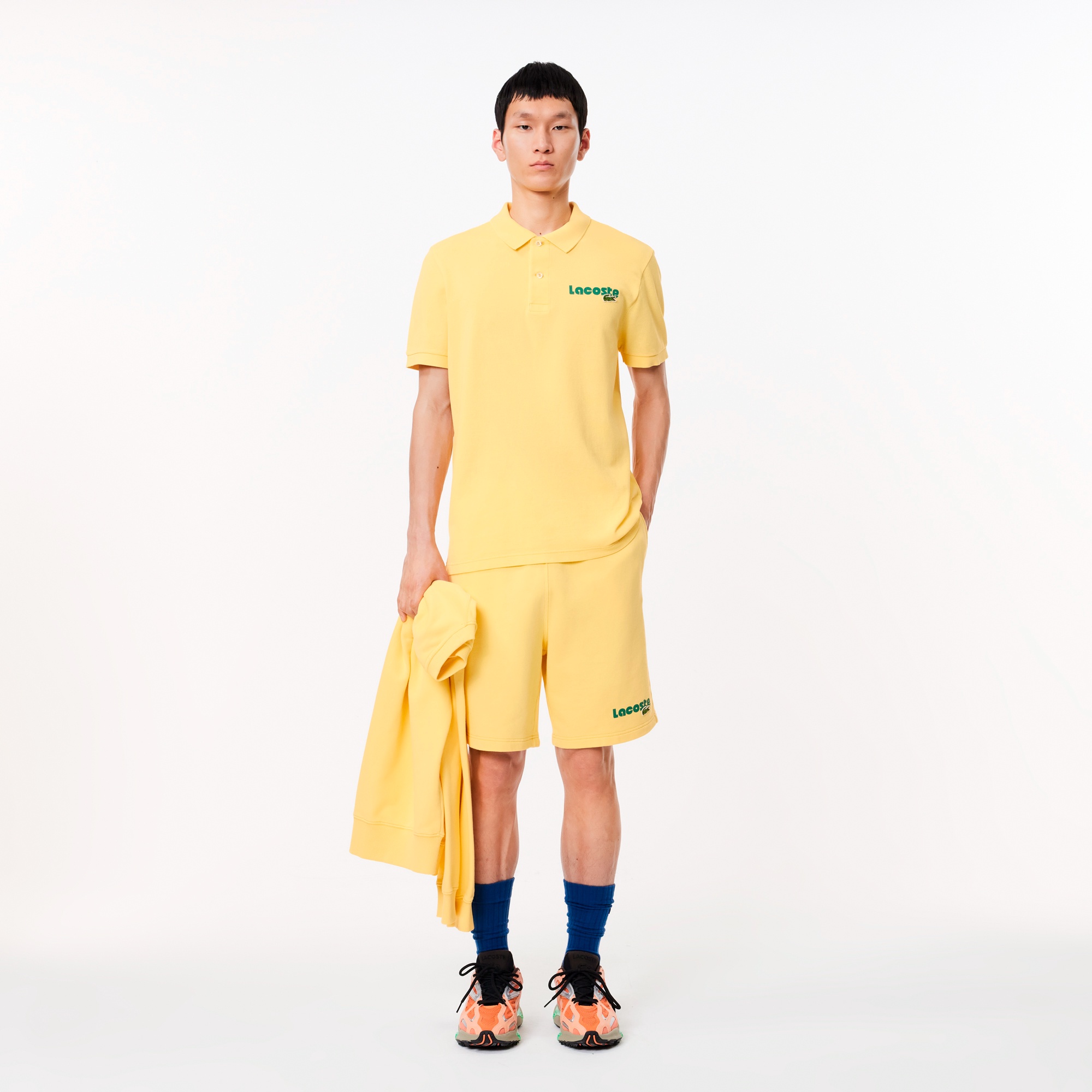 ネームプリントウォッシュドポロシャツ