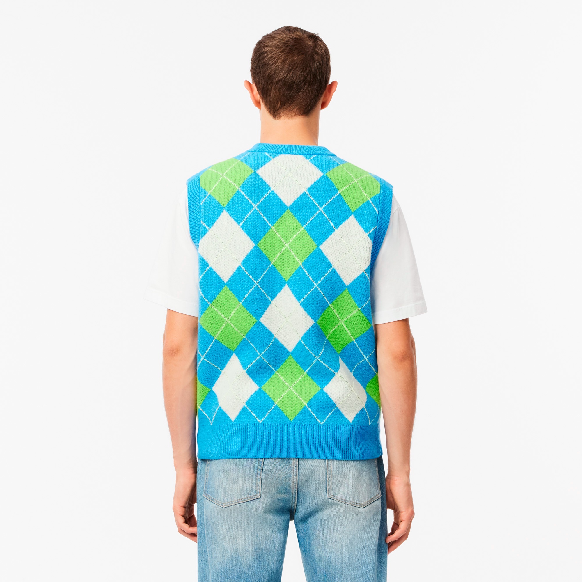 エシカルニットアーガイルベスト