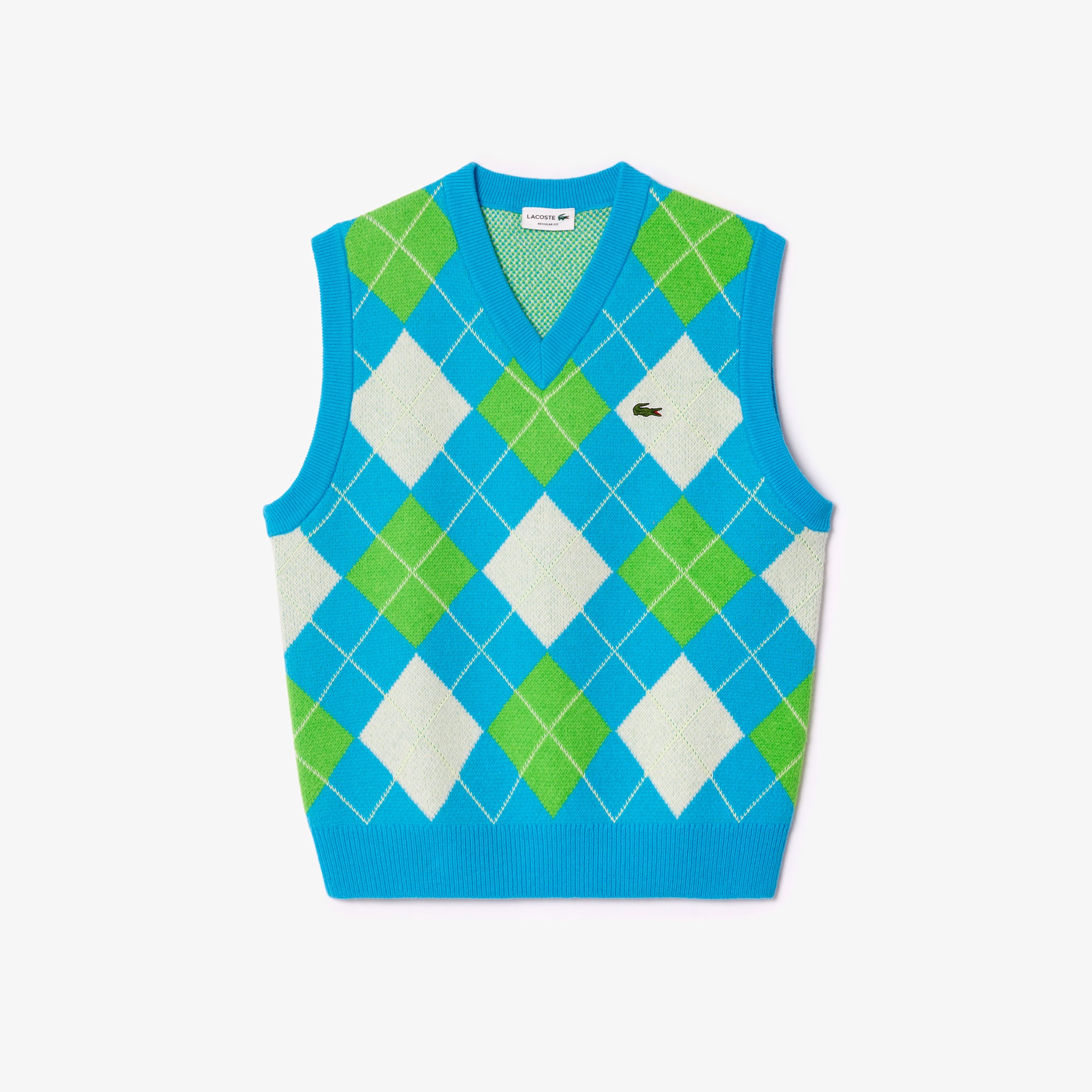 エシカルニットアーガイルベスト