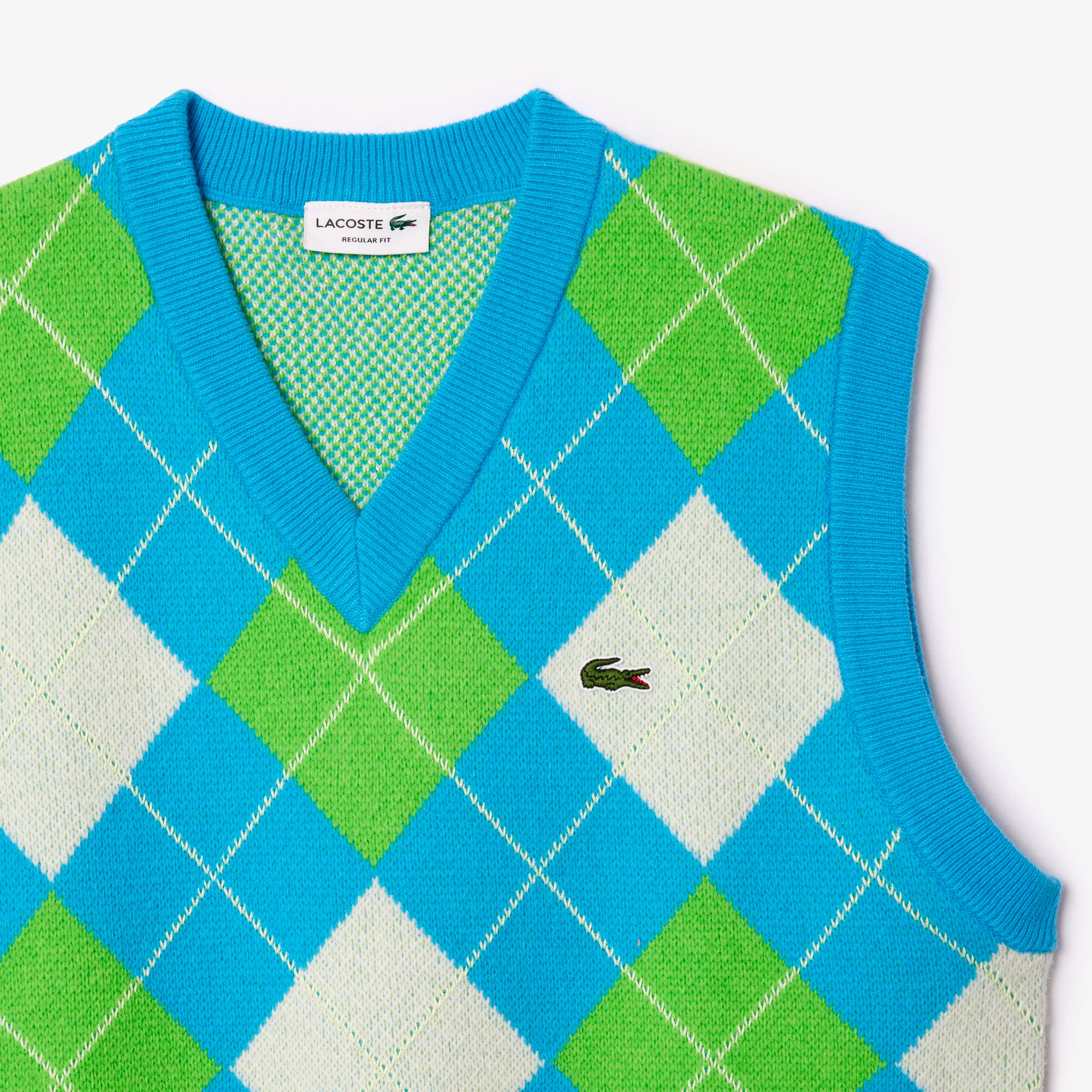 エシカルニットアーガイルベスト