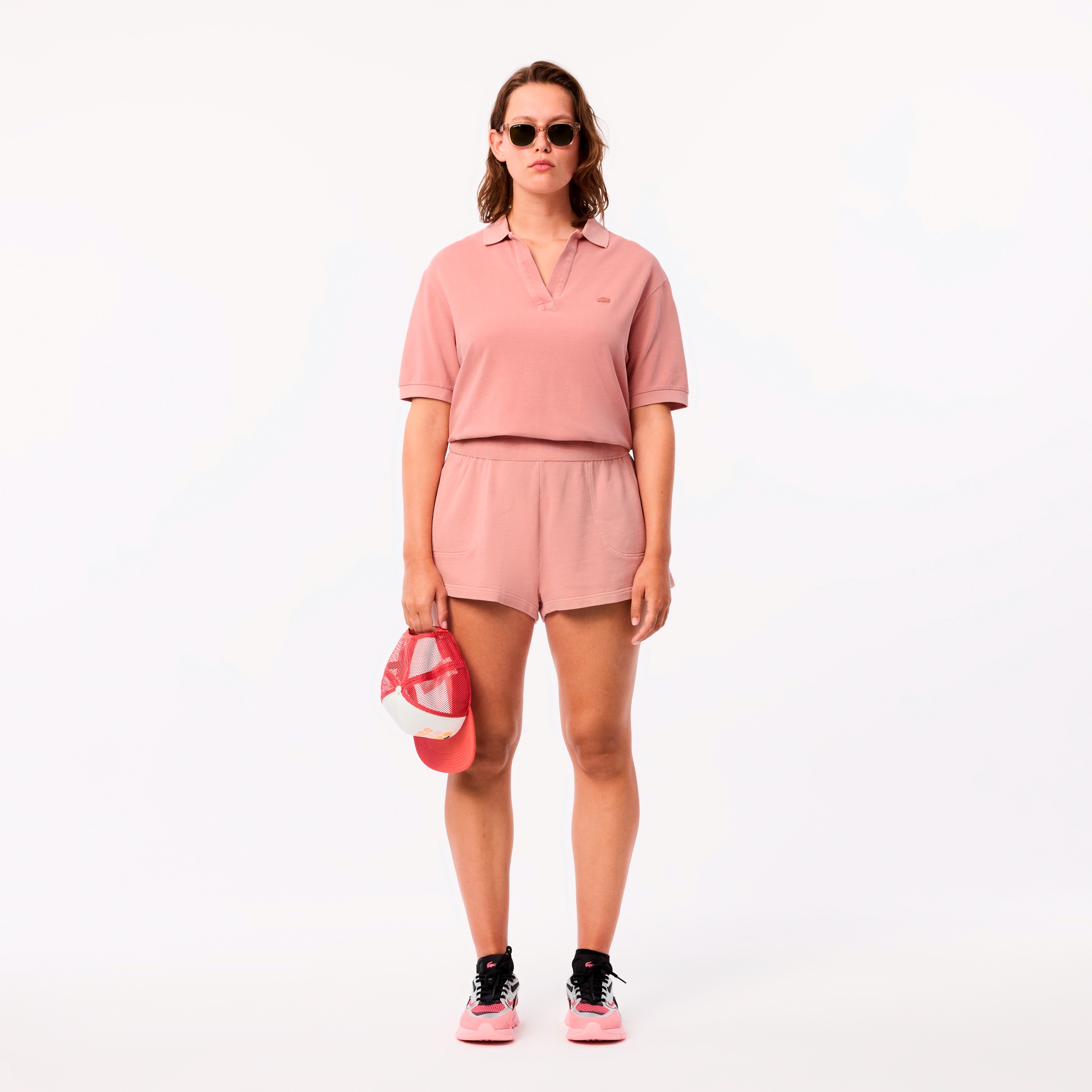 ナチュラルダイスキッパーネックポロシャツ