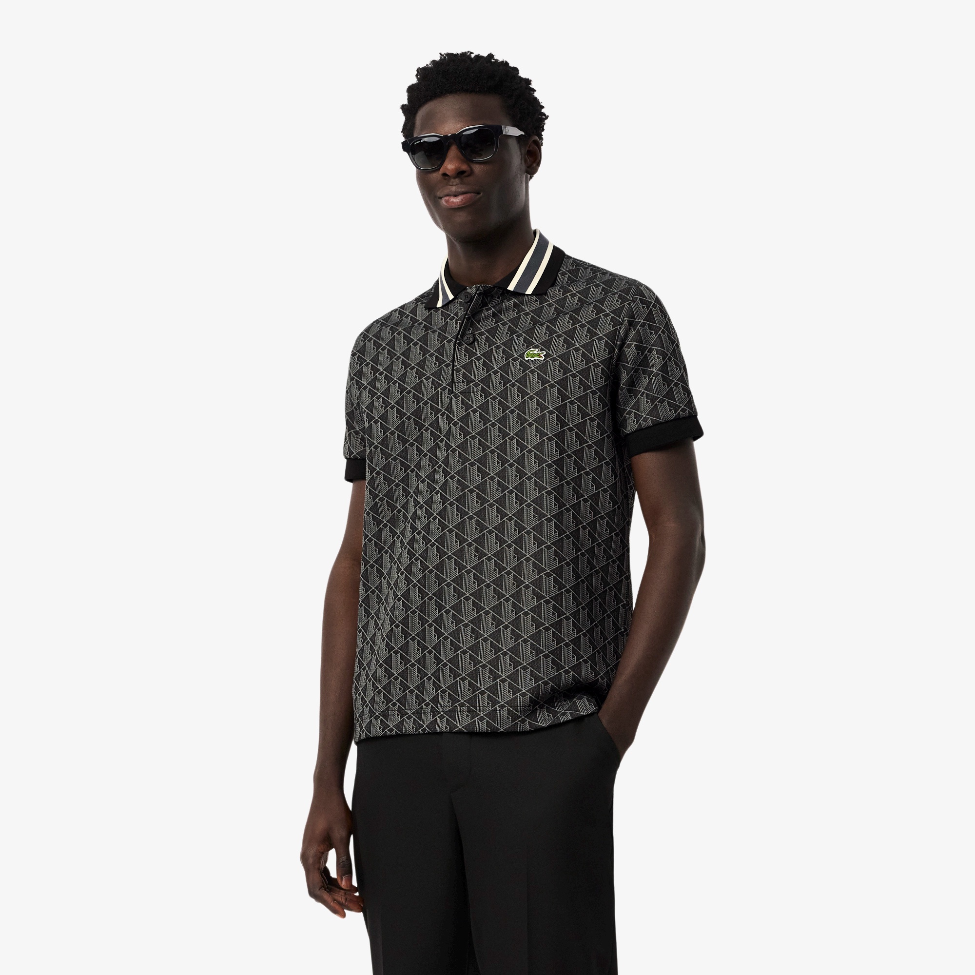 モノグラムジャカードポロシャツ DH1417 - ラコステ（LACOSTE