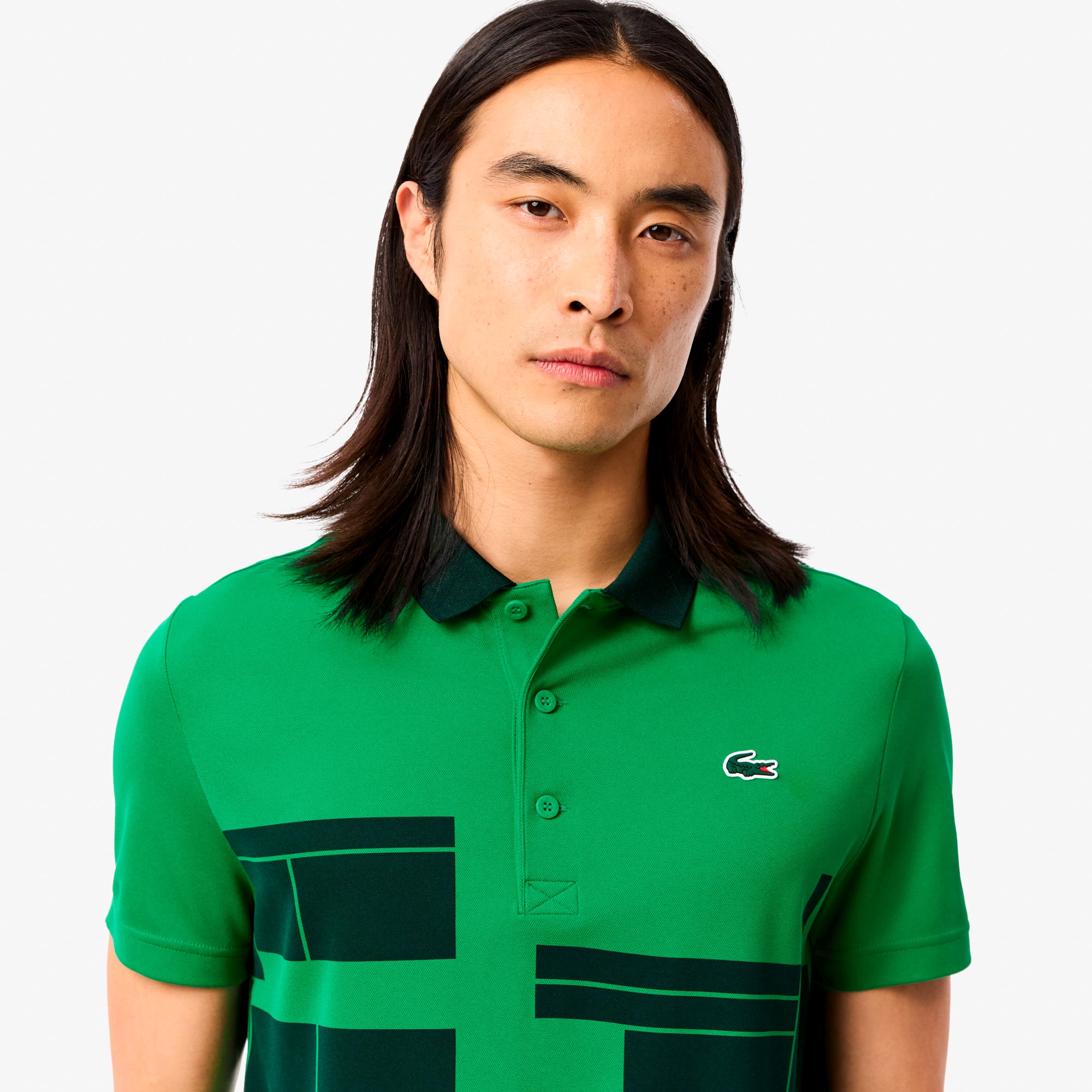 『ノバク・ジョコビッチ』コートプリントウルトラドライポロシャツ