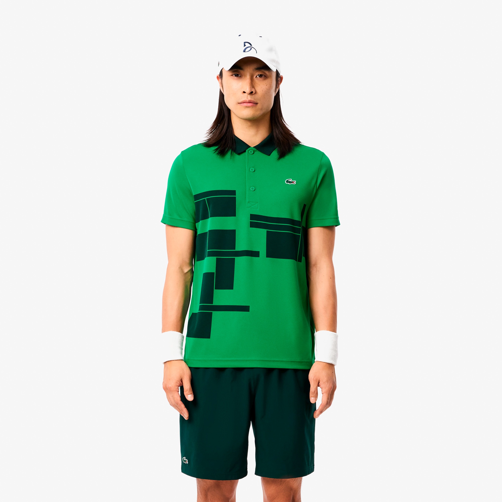 『ノバク・ジョコビッチ』コートプリントウルトラドライポロシャツ