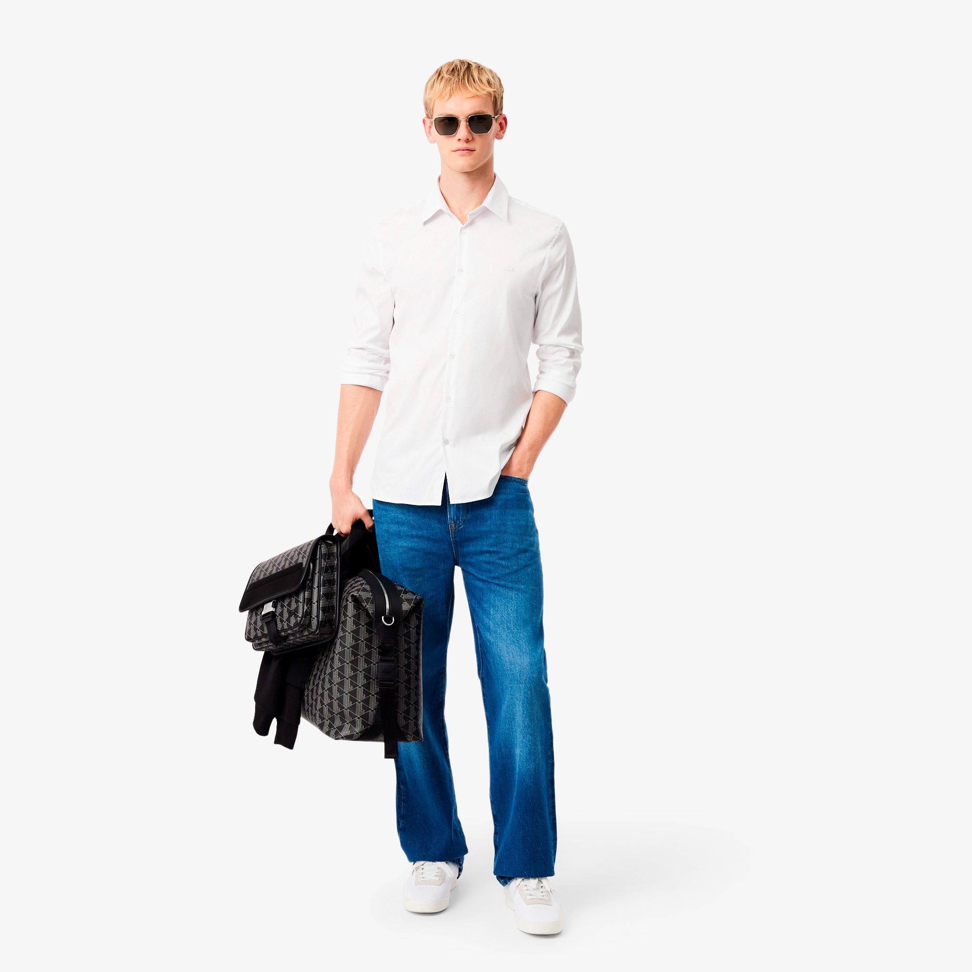 ザブレンド モノグラムフラップメッセンジャーバッグ