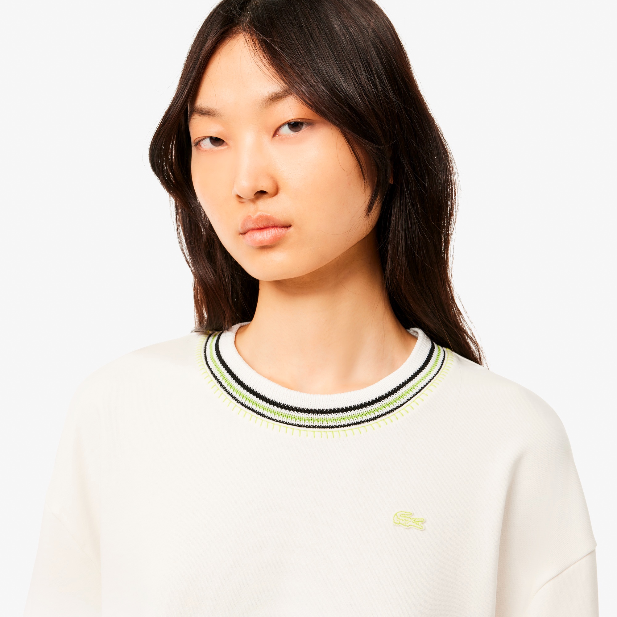 フランスメイドサイドスリットクルーネックスウェット