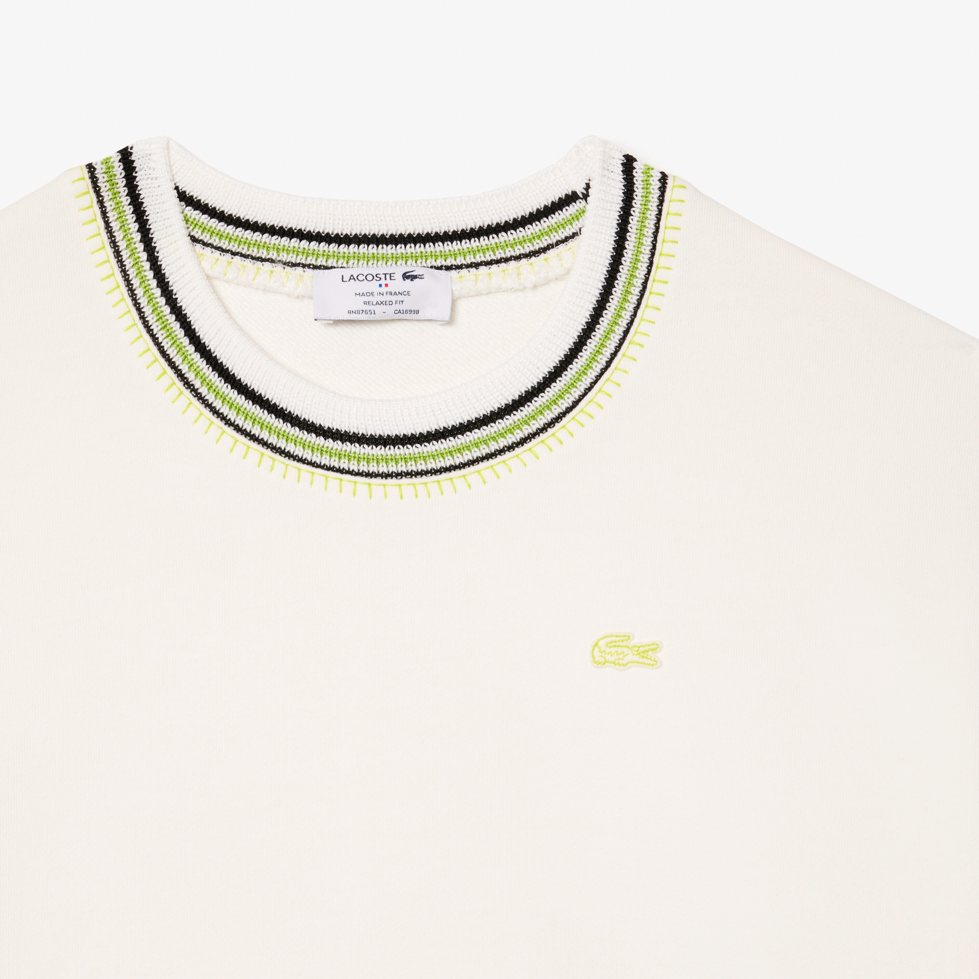 フランスメイドサイドスリットクルーネックスウェット