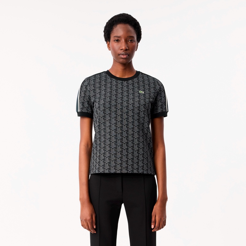 LACOSTE ラコステ モノグラム ジャージ ブラック tf3244-4pc-fn.