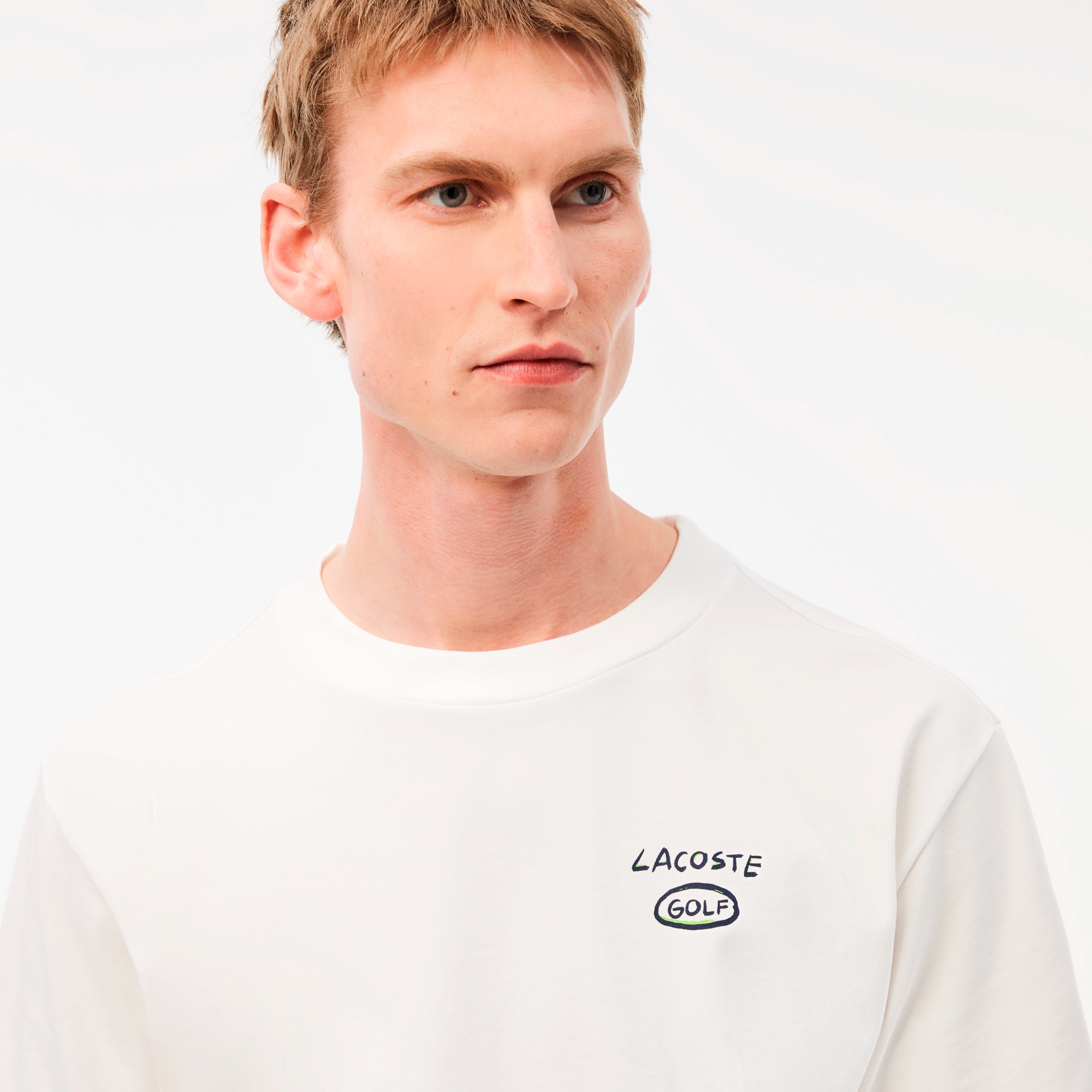 ラコステゴルフバックプリントTシャツ