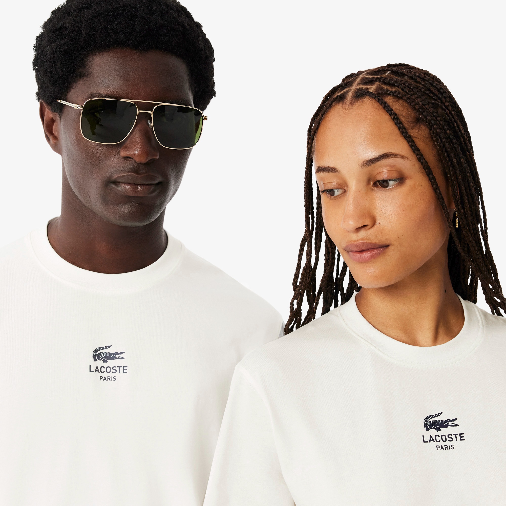 スモールパリロゴクルーネックTシャツ
