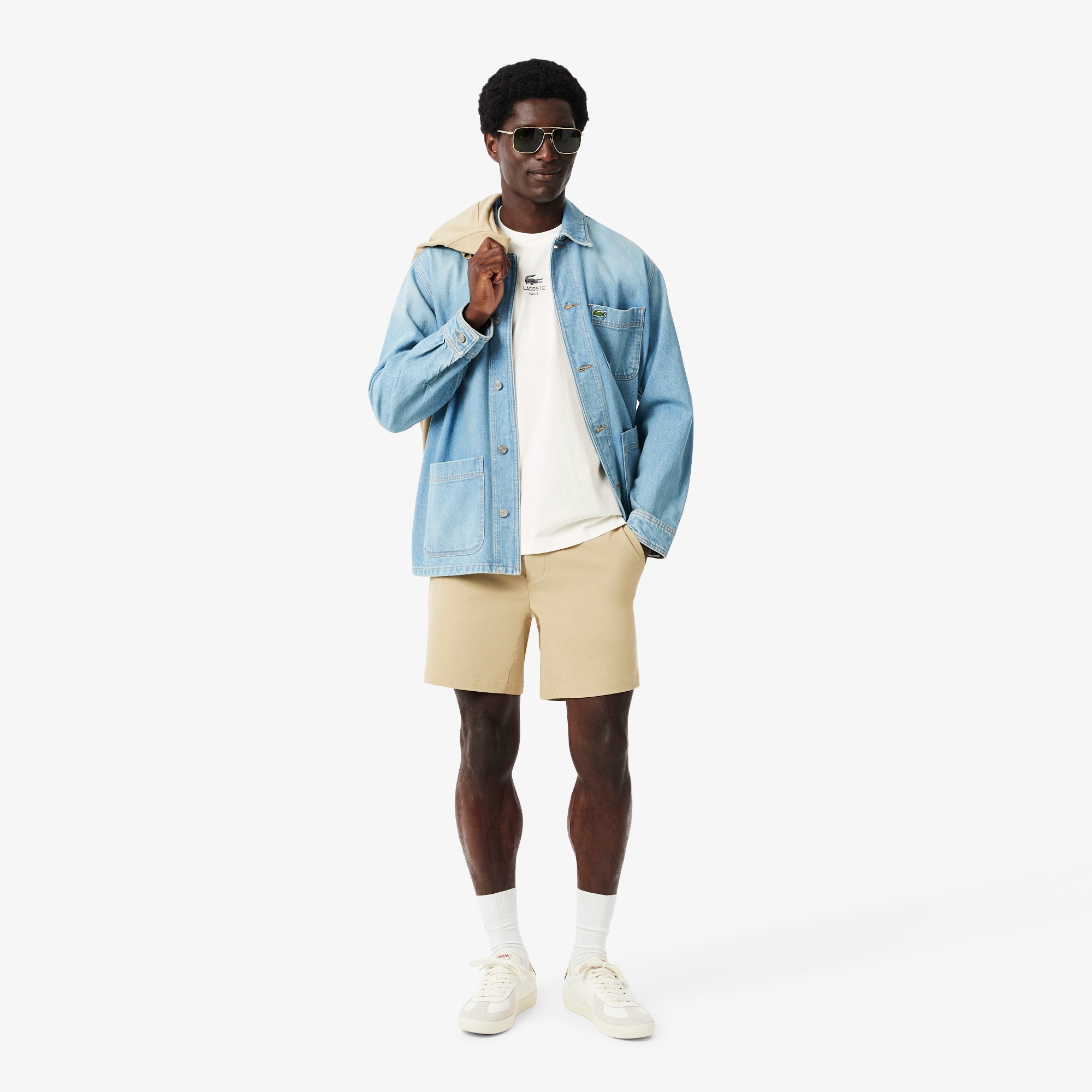 スモールパリロゴクルーネックTシャツ