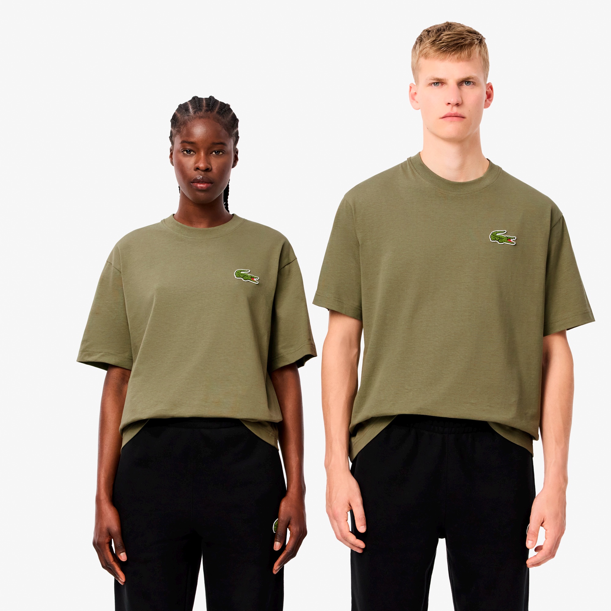 シェニールワニロゴルーズフィットTシャツ