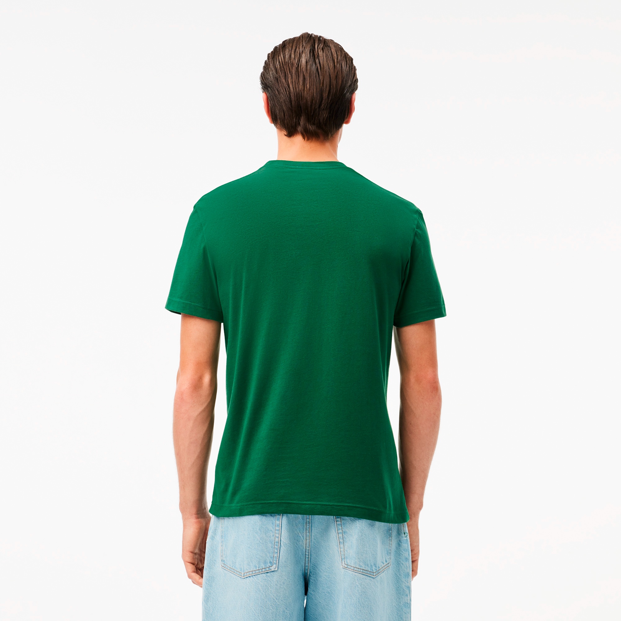 ワニロゴグラフィックプリントTシャツ