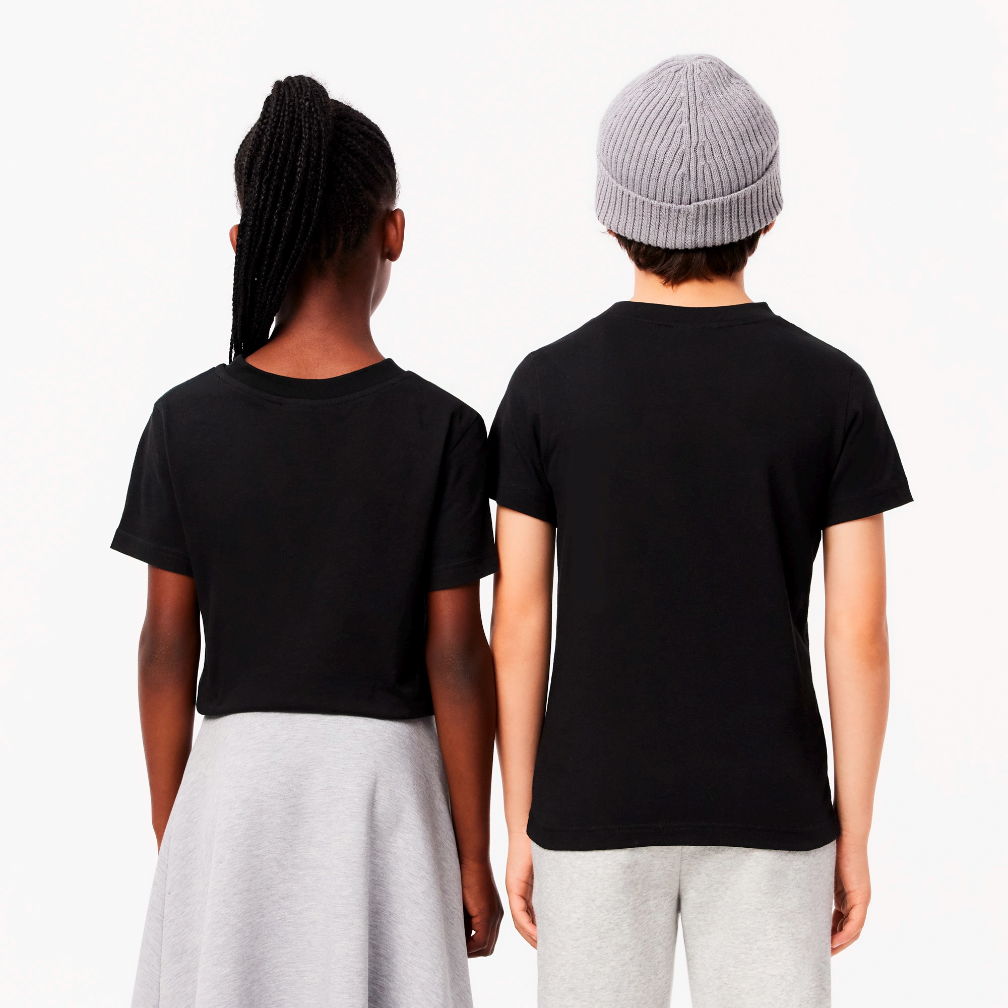 JUNIORベーシックワニロゴパッチTシャツ