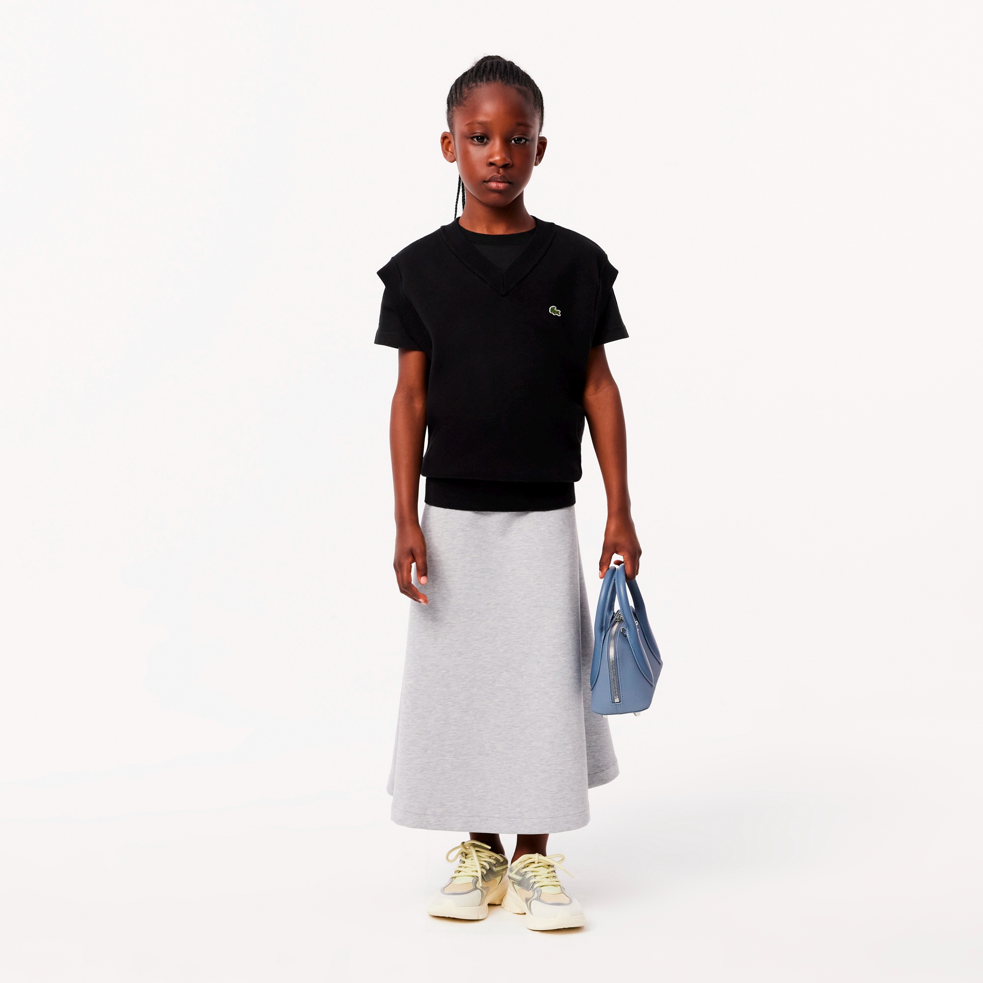 JUNIORベーシックワニロゴパッチTシャツ