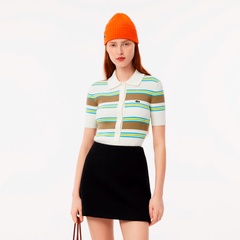 LACOSTE / ラコステ スキッパーネックアーガイルポロセーター / ウールニットセーター LACOSTE｜スキッパーネックアーガイルポロセーター / ウール