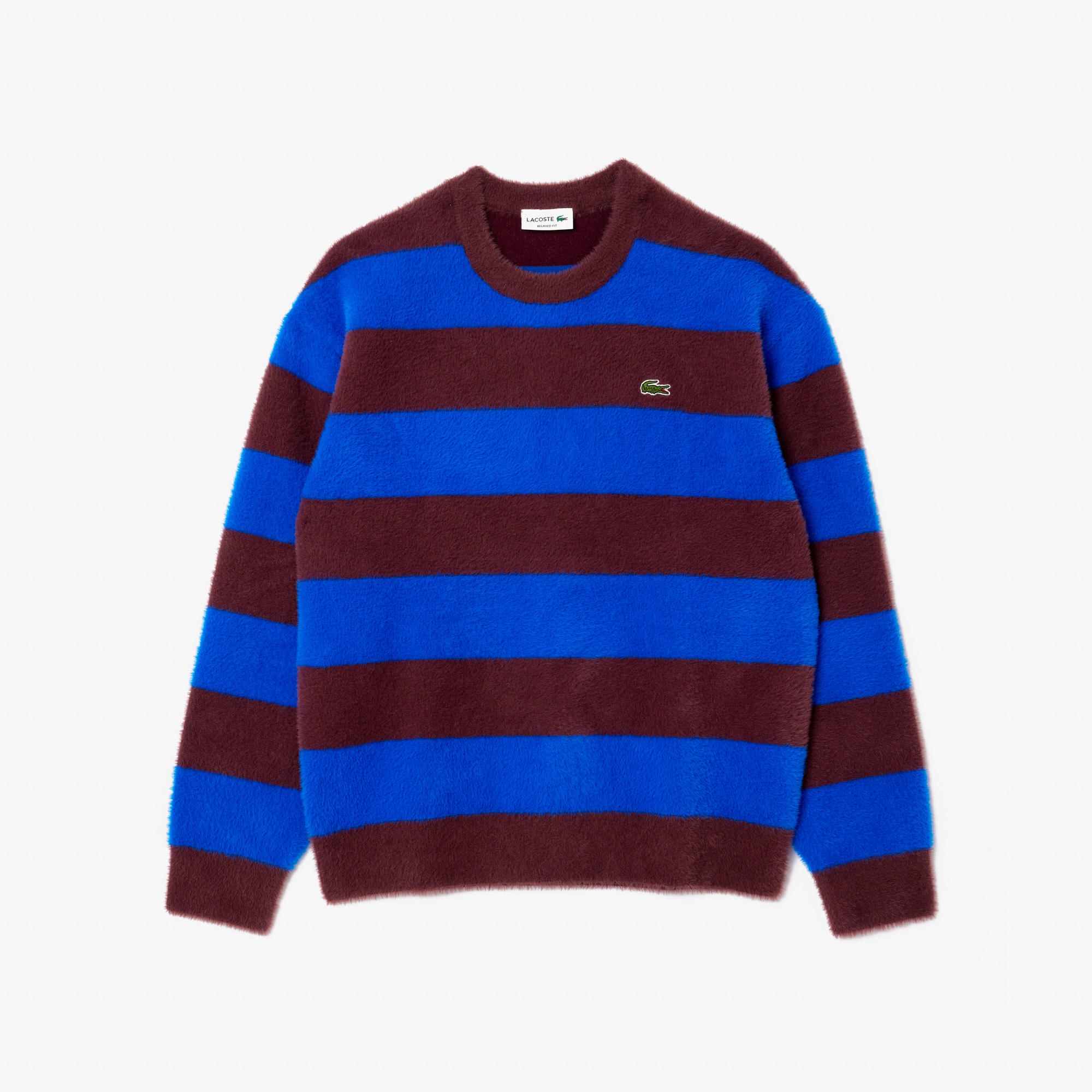 ボーダーシャギーニットセーター