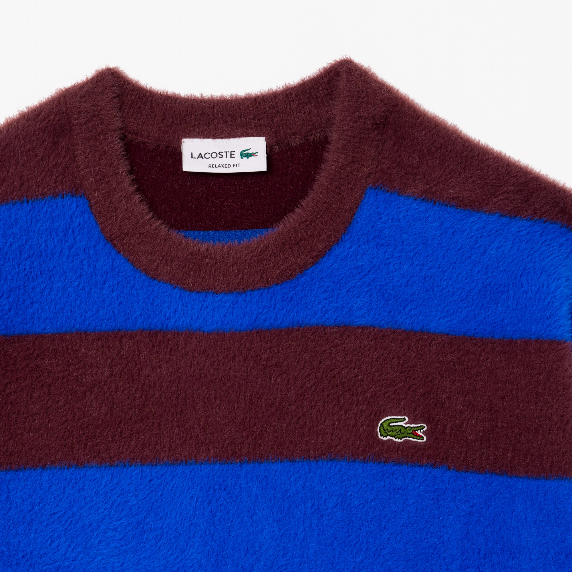 ボーダーシャギーニットセーター