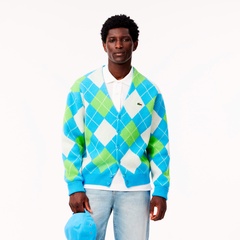 ラコステ　セーター　ジャケット セール】 バックステッチニットジャケット （ニット・セーター