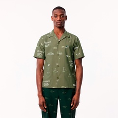 LACOSTE ラコステ トップス メンズ ウルトラドライ総柄ゴルフ